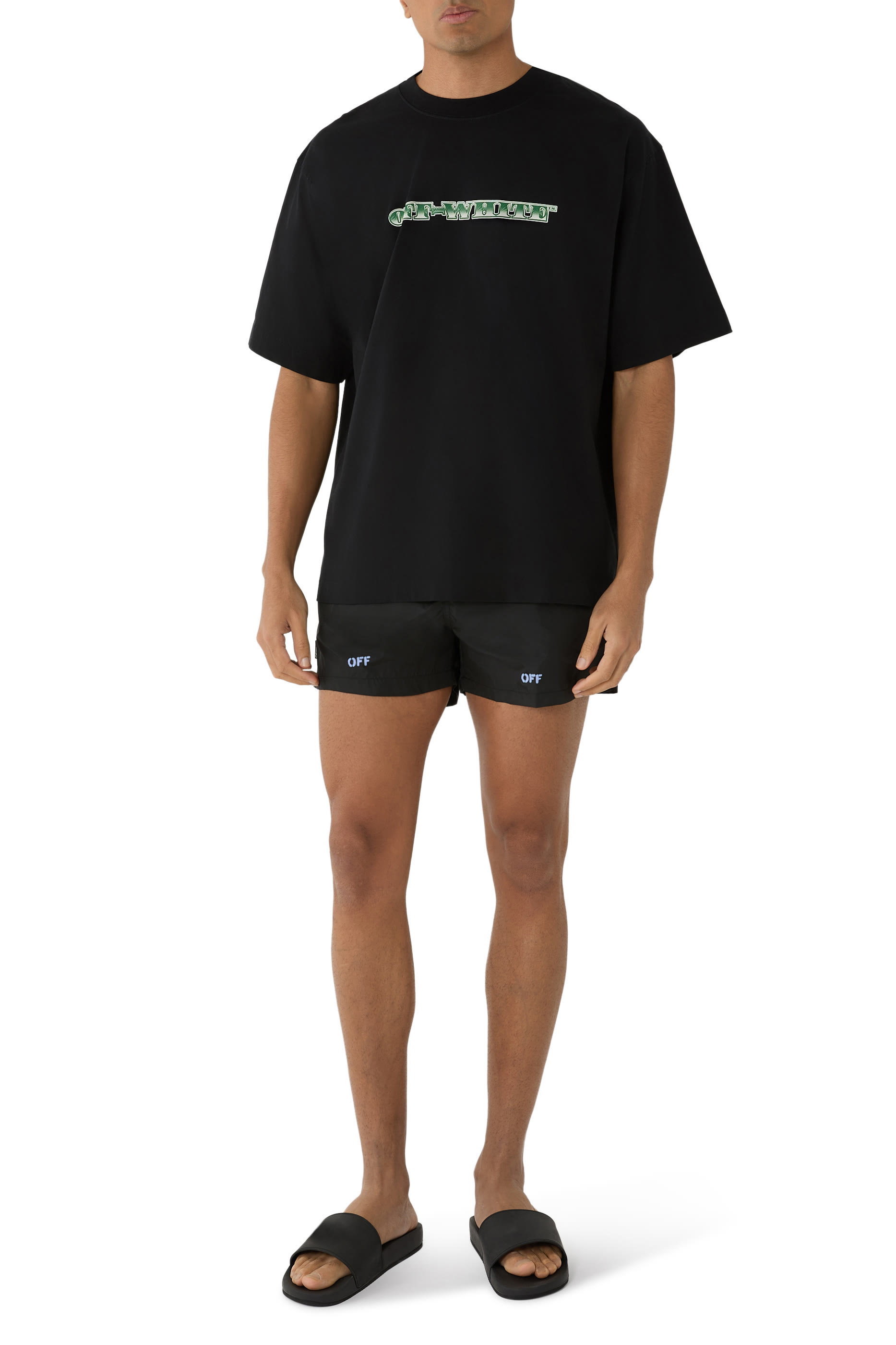 Stencil Arrow Swim Shorts