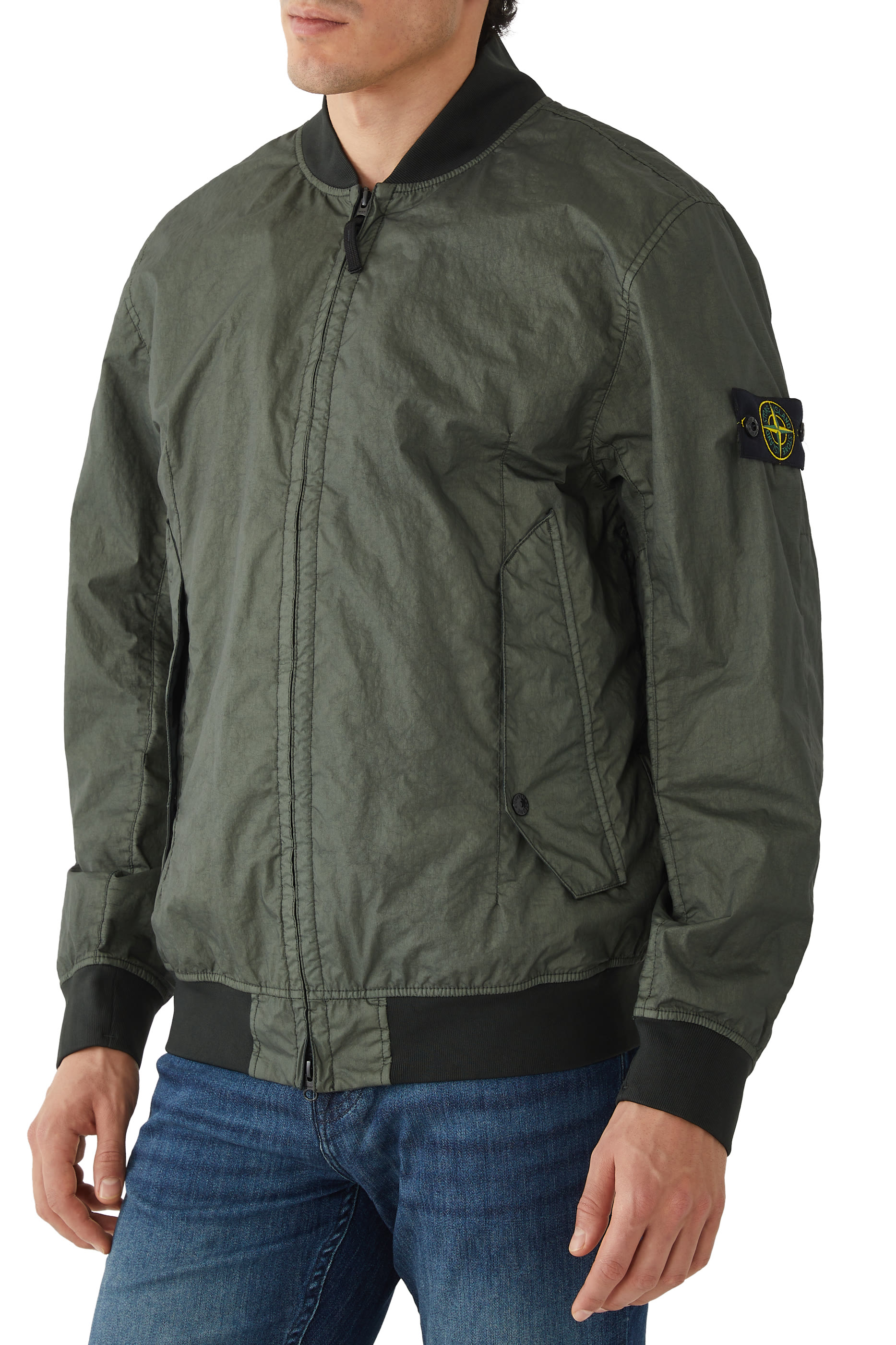 Crinkle Reps Bomber Jacket