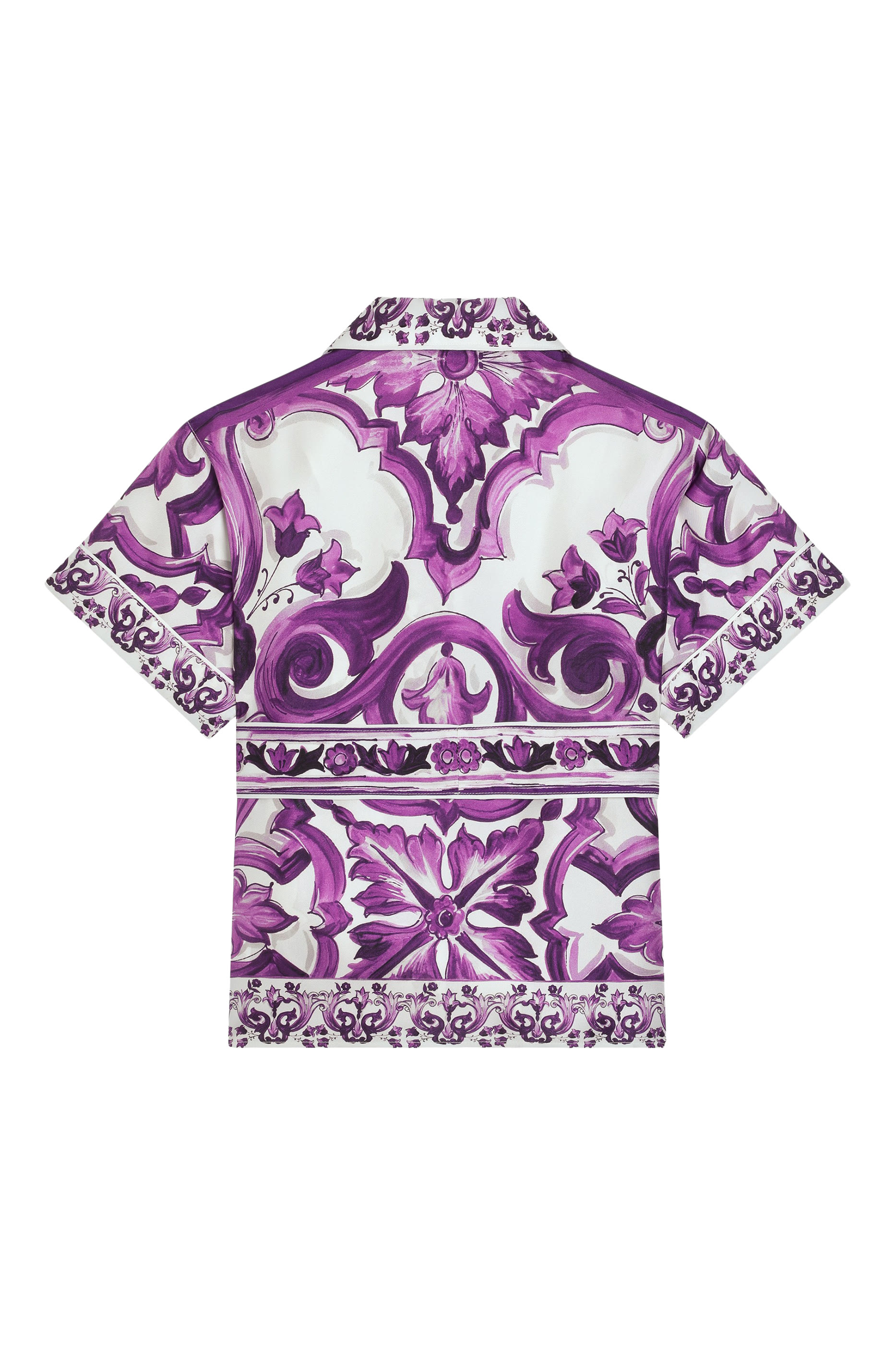 Kids Majolica-Print Twill Shirt