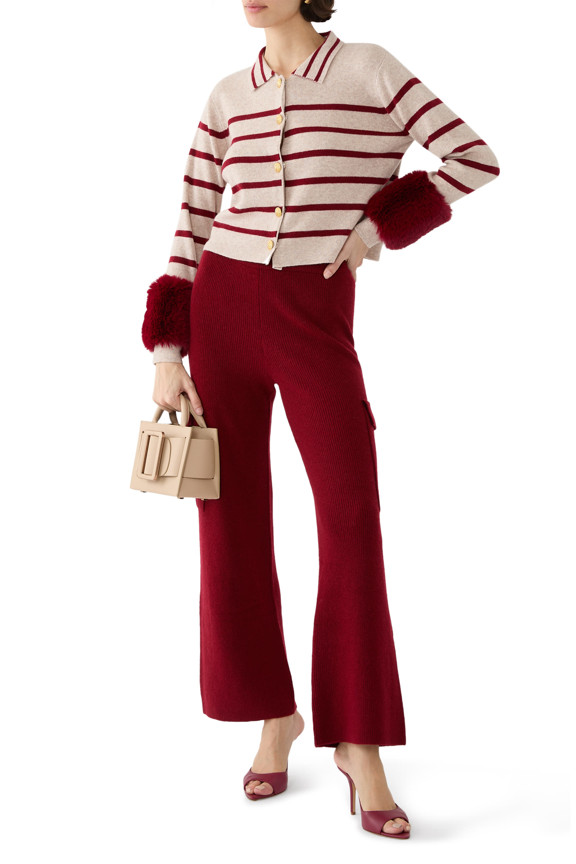 Striped Button Detail Shirt