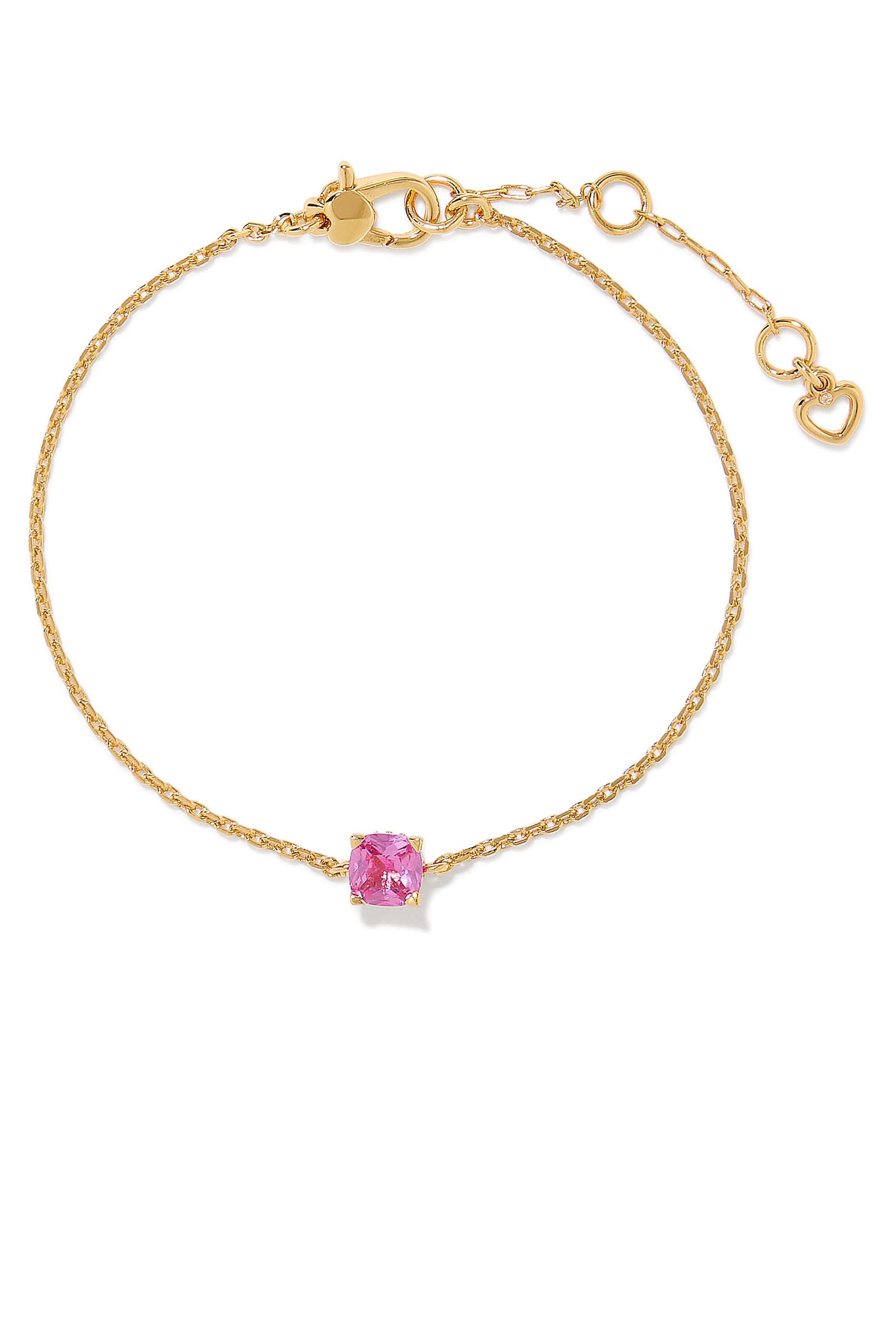 Little Luxuries Solitaire Bracelet, Plated Metal & Cubic Zirconia