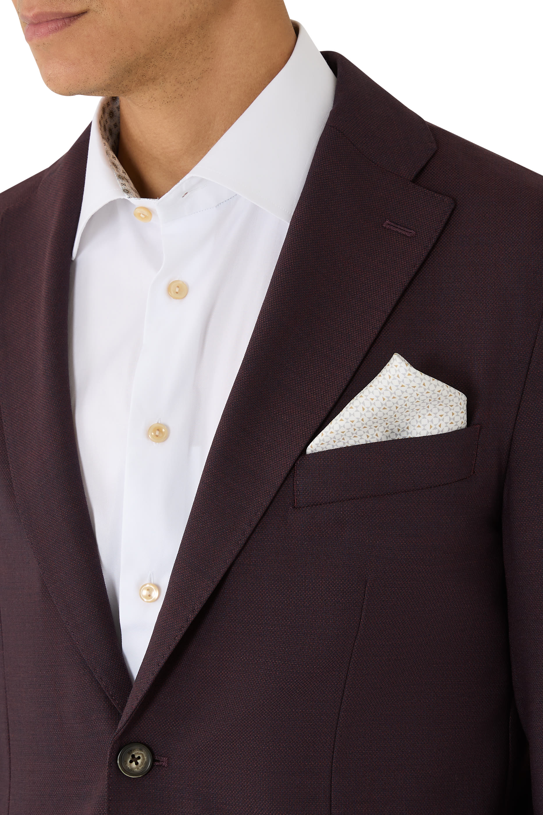 Geometric Silk Pocket Square