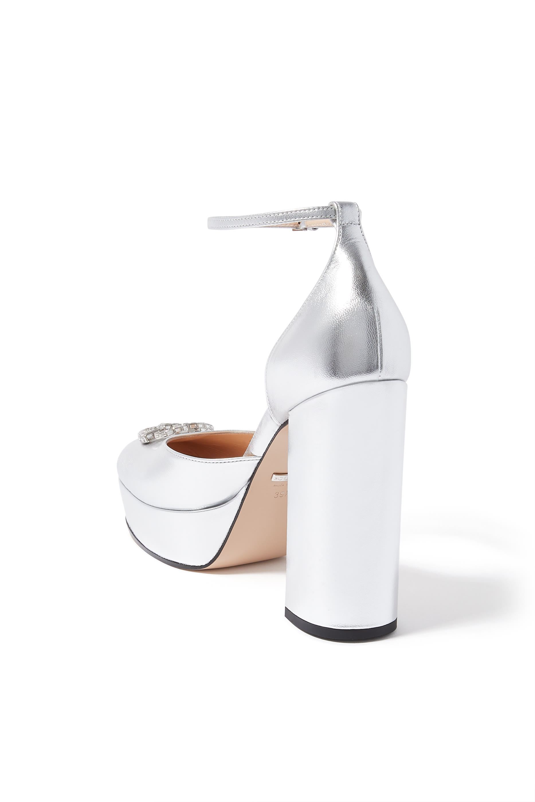 Double G 115 Leather Platform Pumps