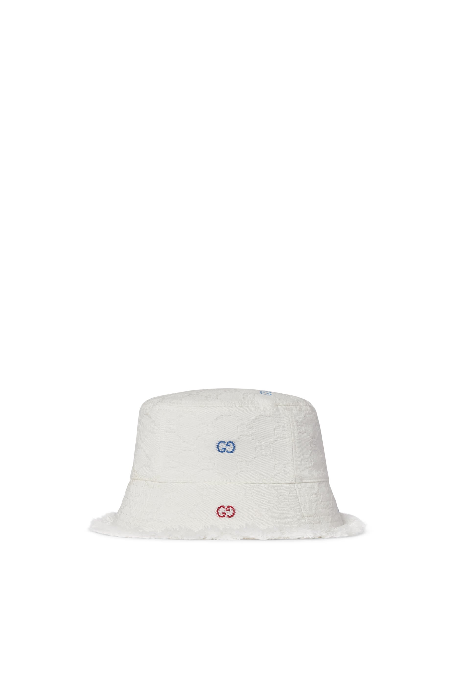 Kids GG Fringe Trim Bucket Hat