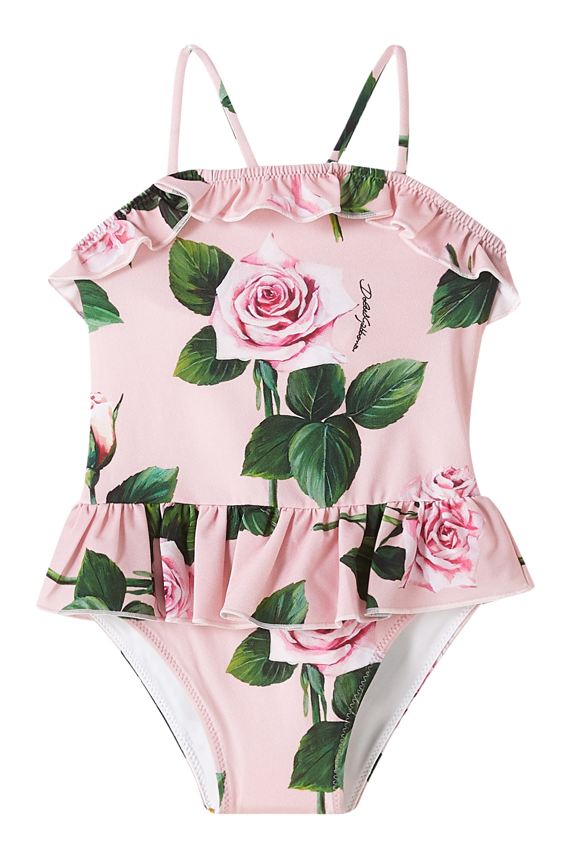 Kids Rose Print Swimsuit