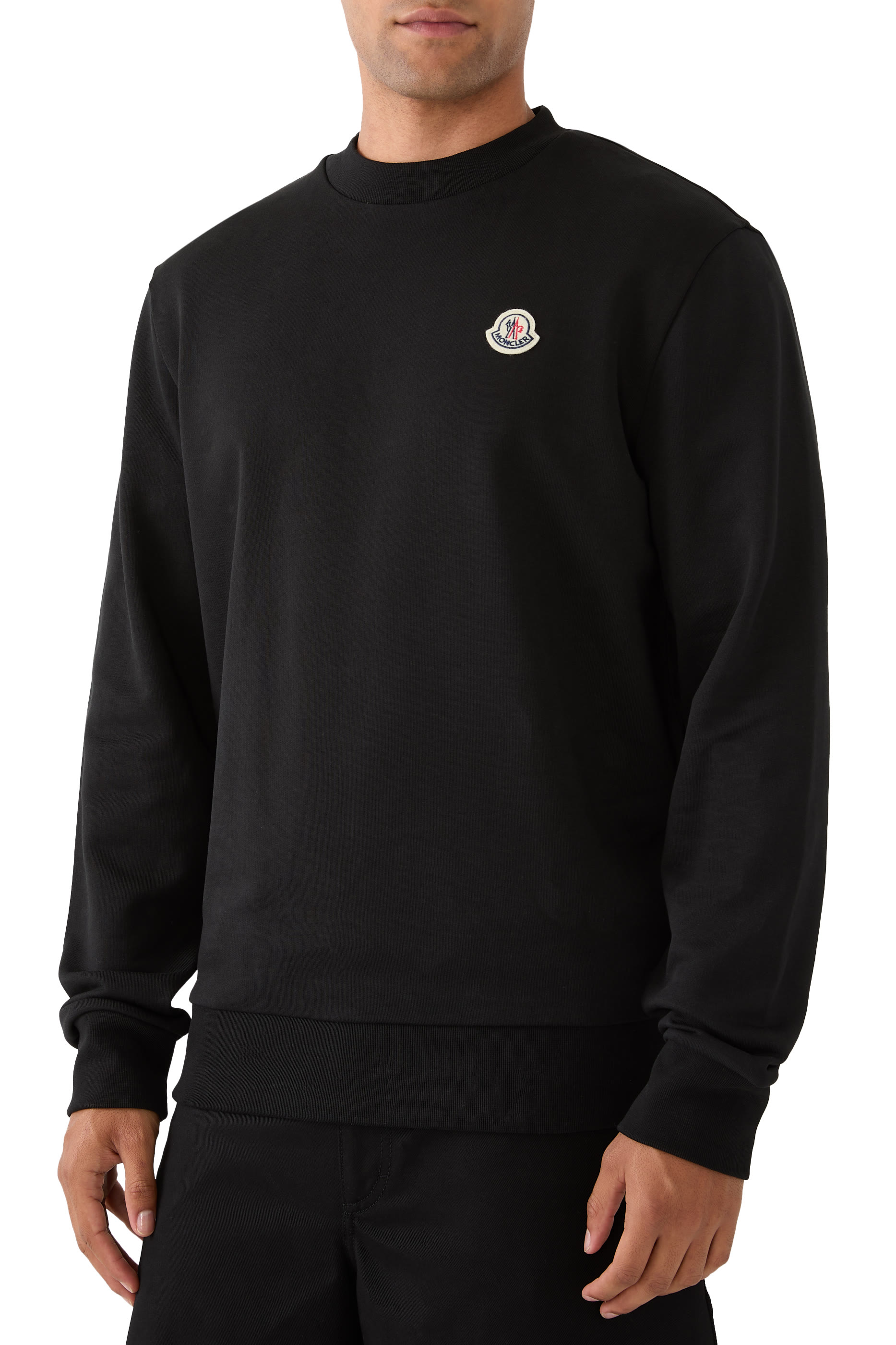 Logo Patch Cotton Sweatshirt