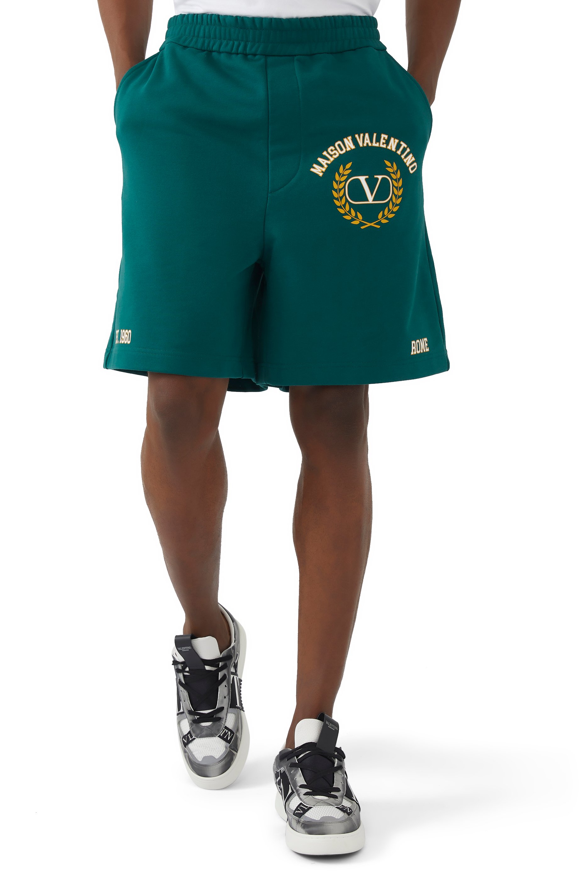Valentino Garavani Vlogo Jersey Shorts