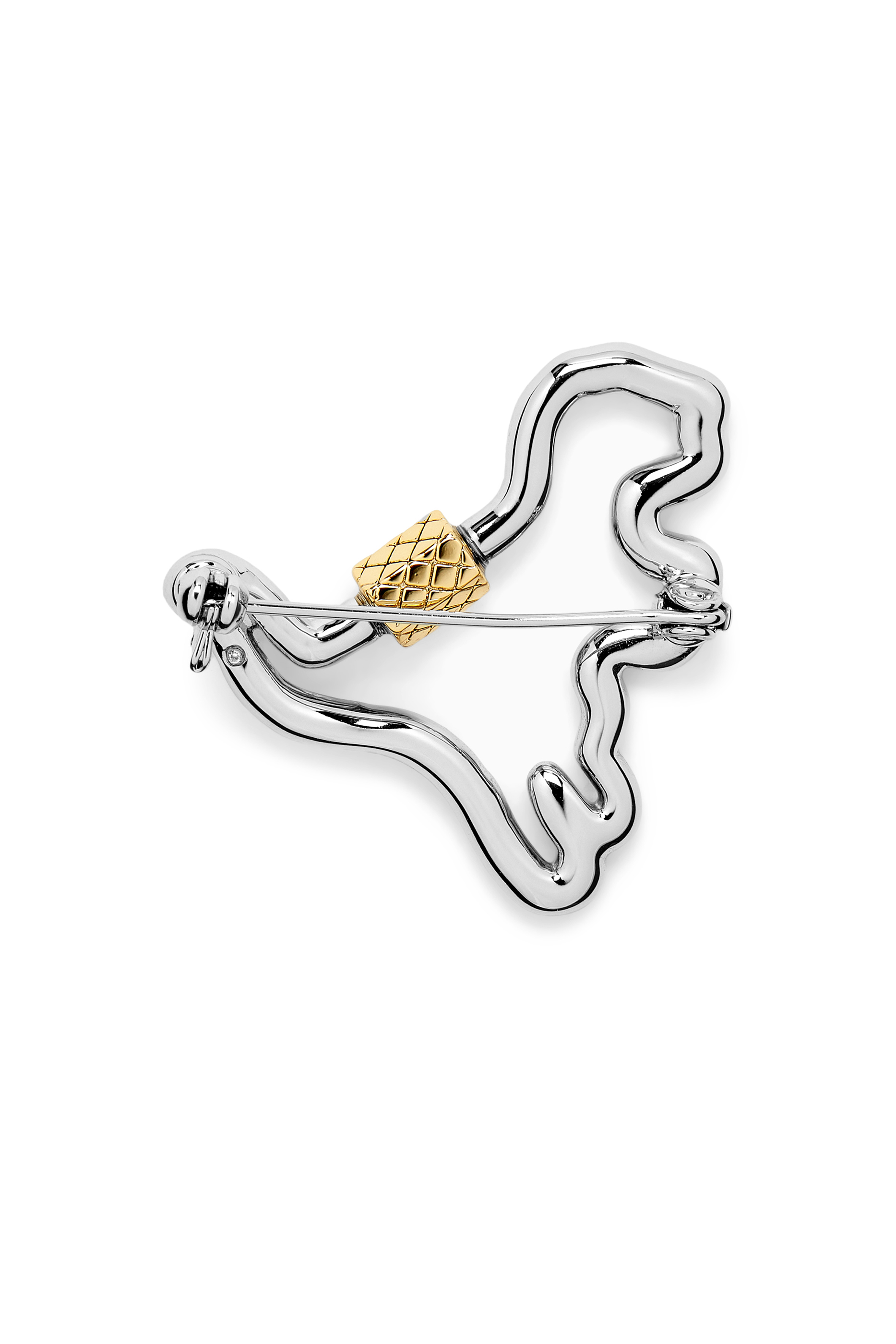 Carabiner Rexy Brooch, Metal