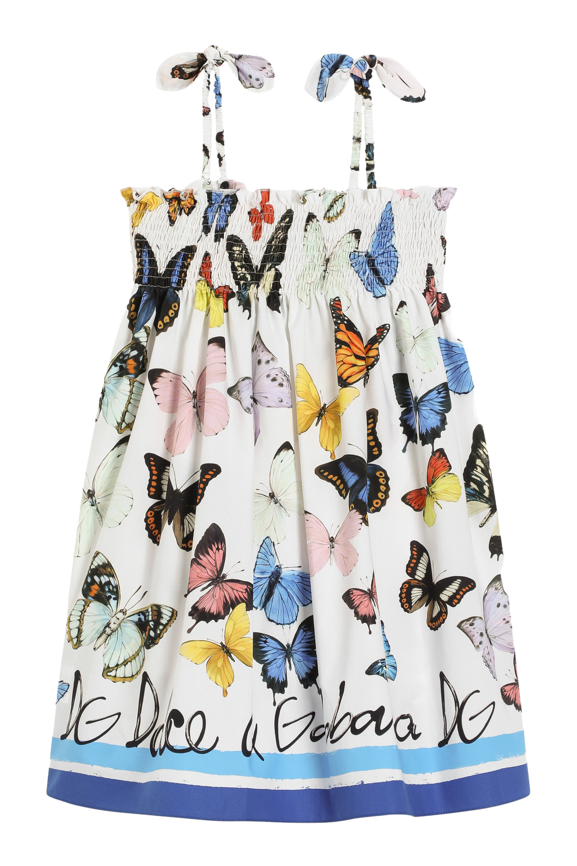  Kids Butterfly Print Flared Dress 