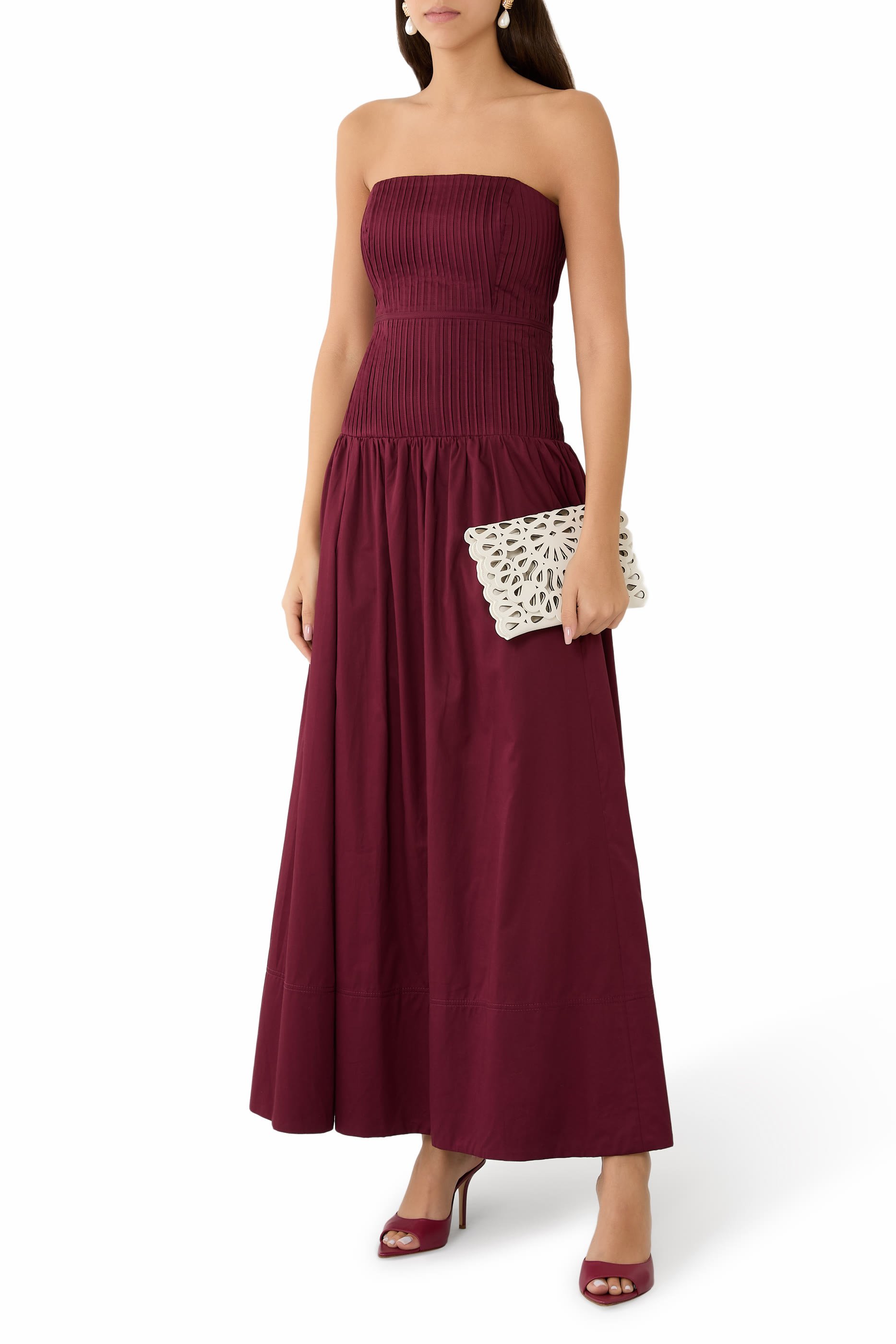  McCall Laser Cut Leather Clutch