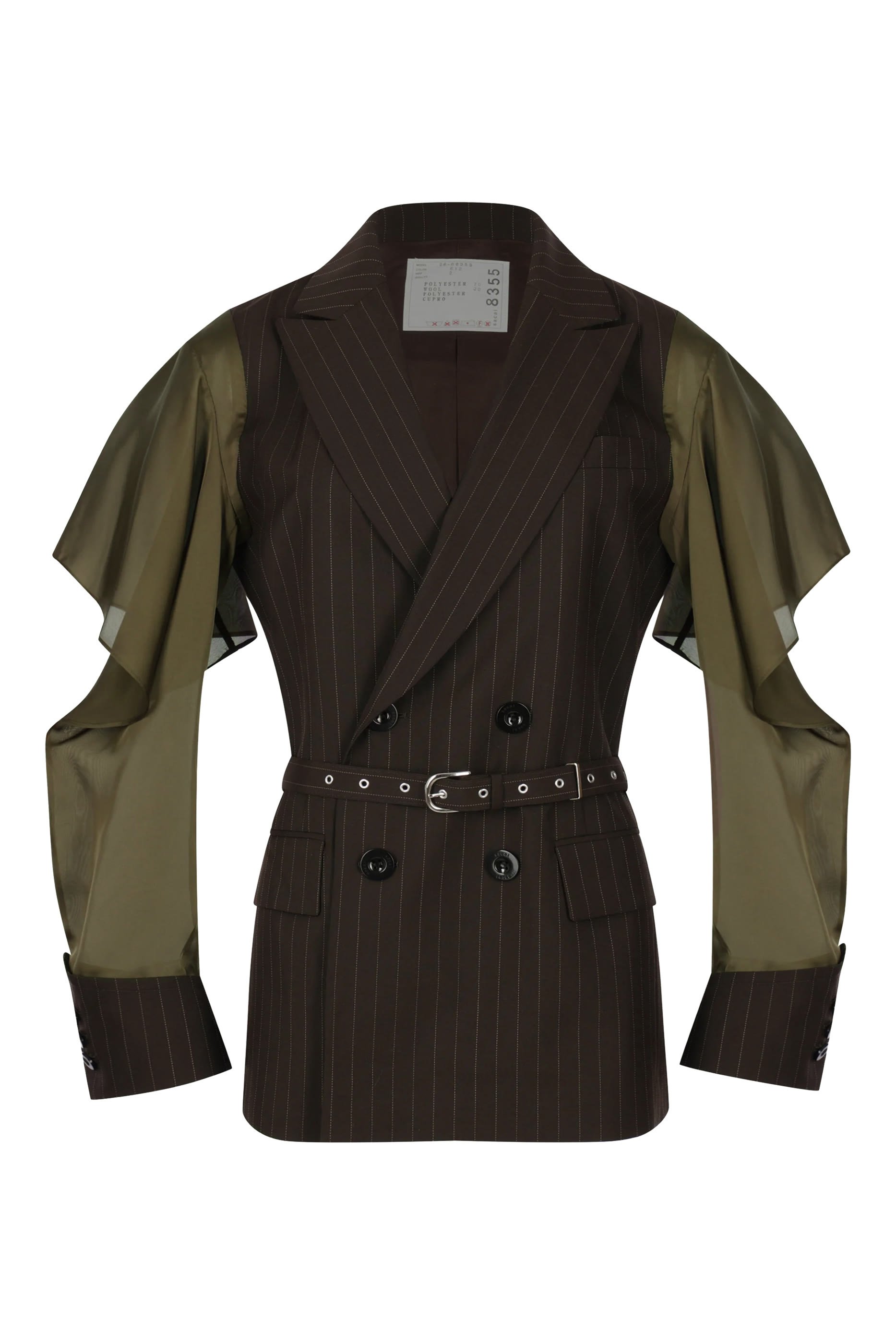 Stripe Belted Jacket