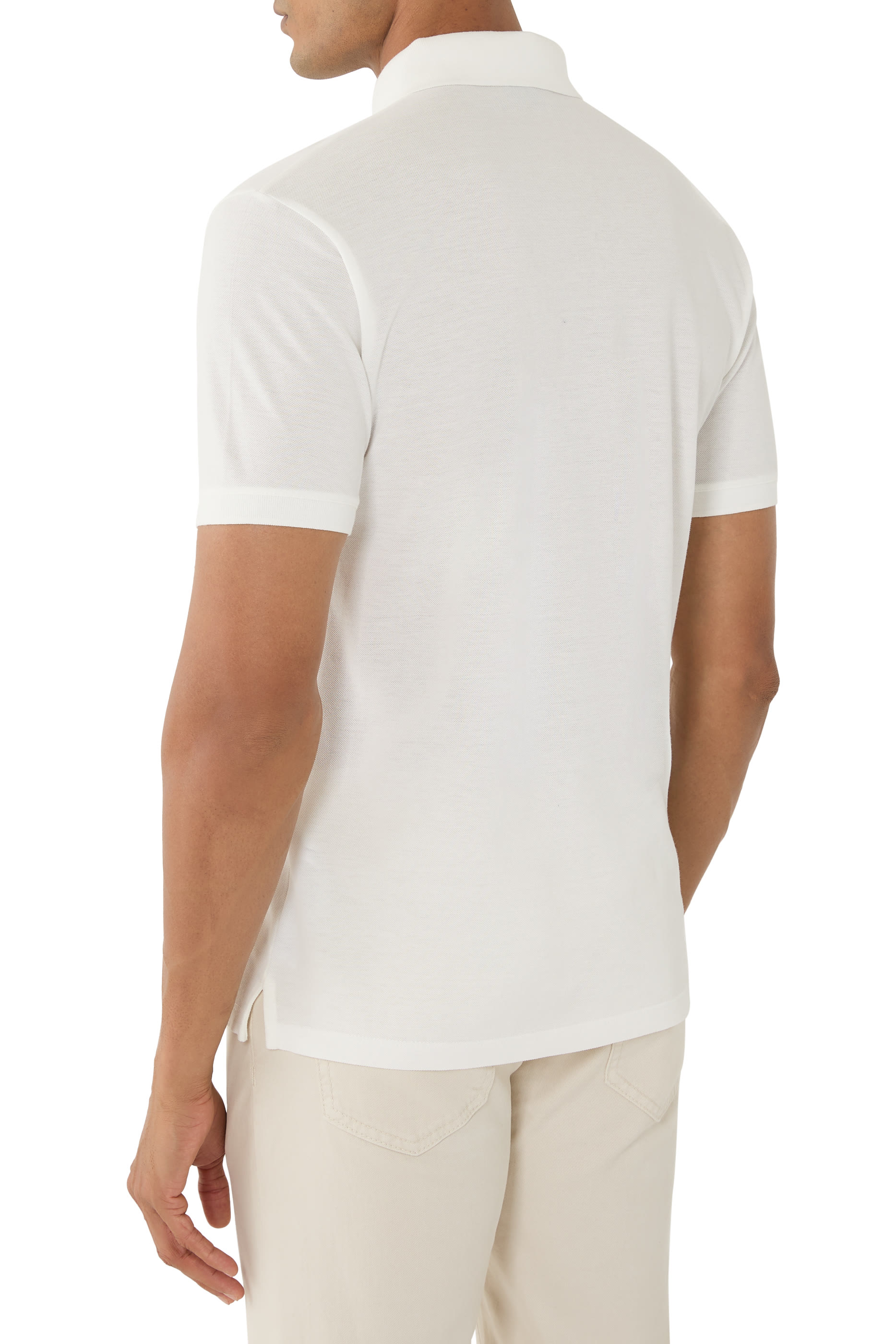 Micro Eagle Stretch Piqué Polo Shirt