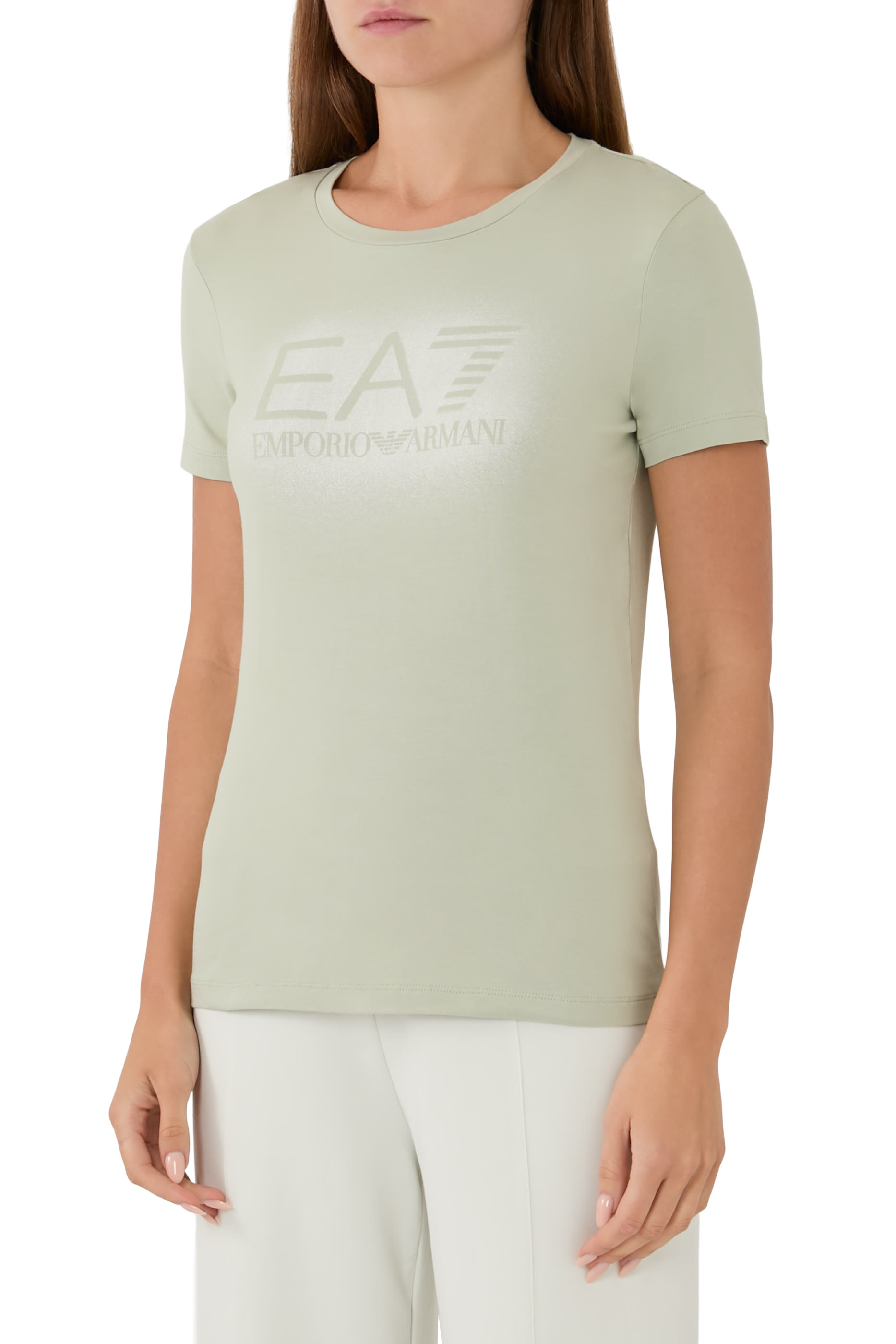 Metallic Graphic Logo T-Shirt