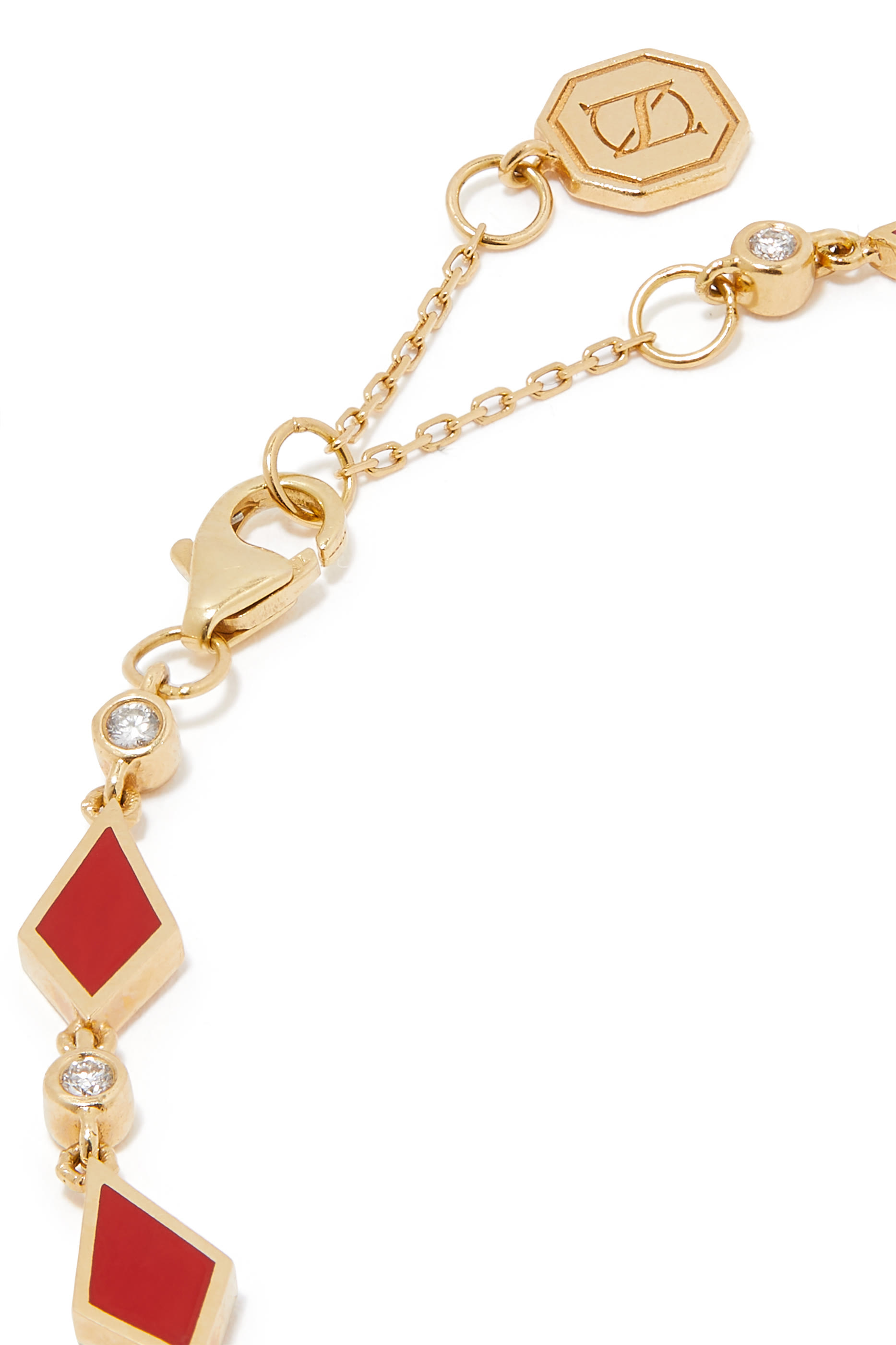 Mosaic Bracelet, 18k Yellow Gold & Diamonds