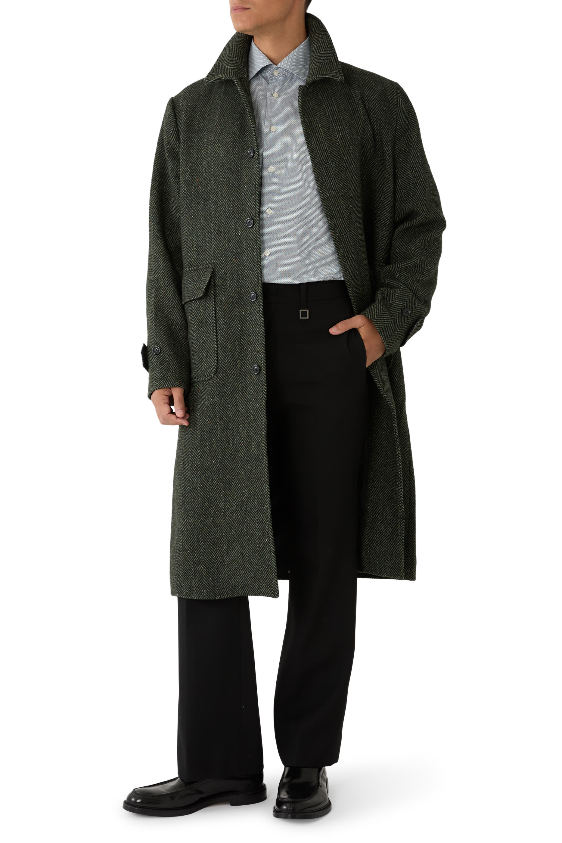 Geometric Signature Twill Shirt