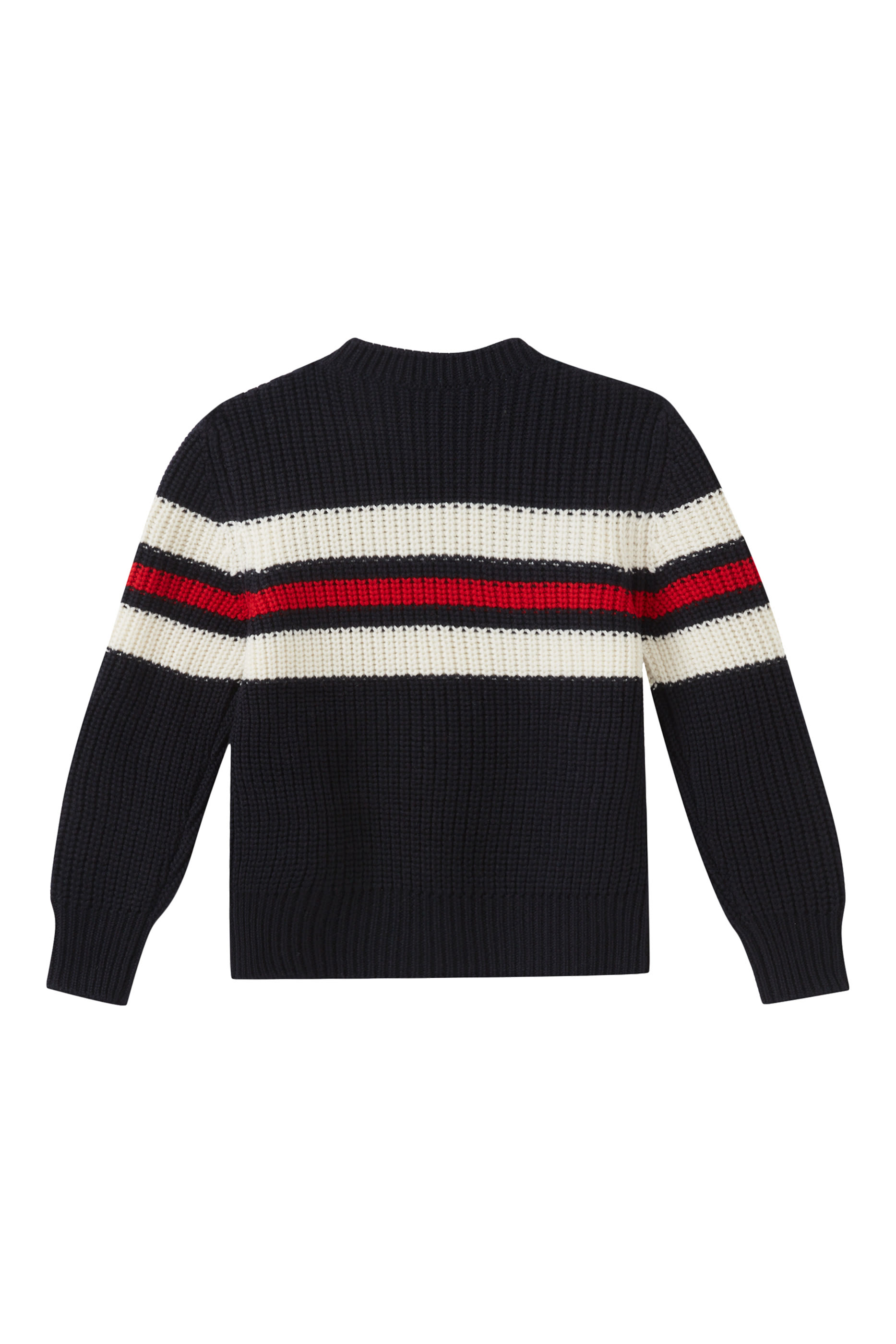 Kids Tricolor Wool Jumper
