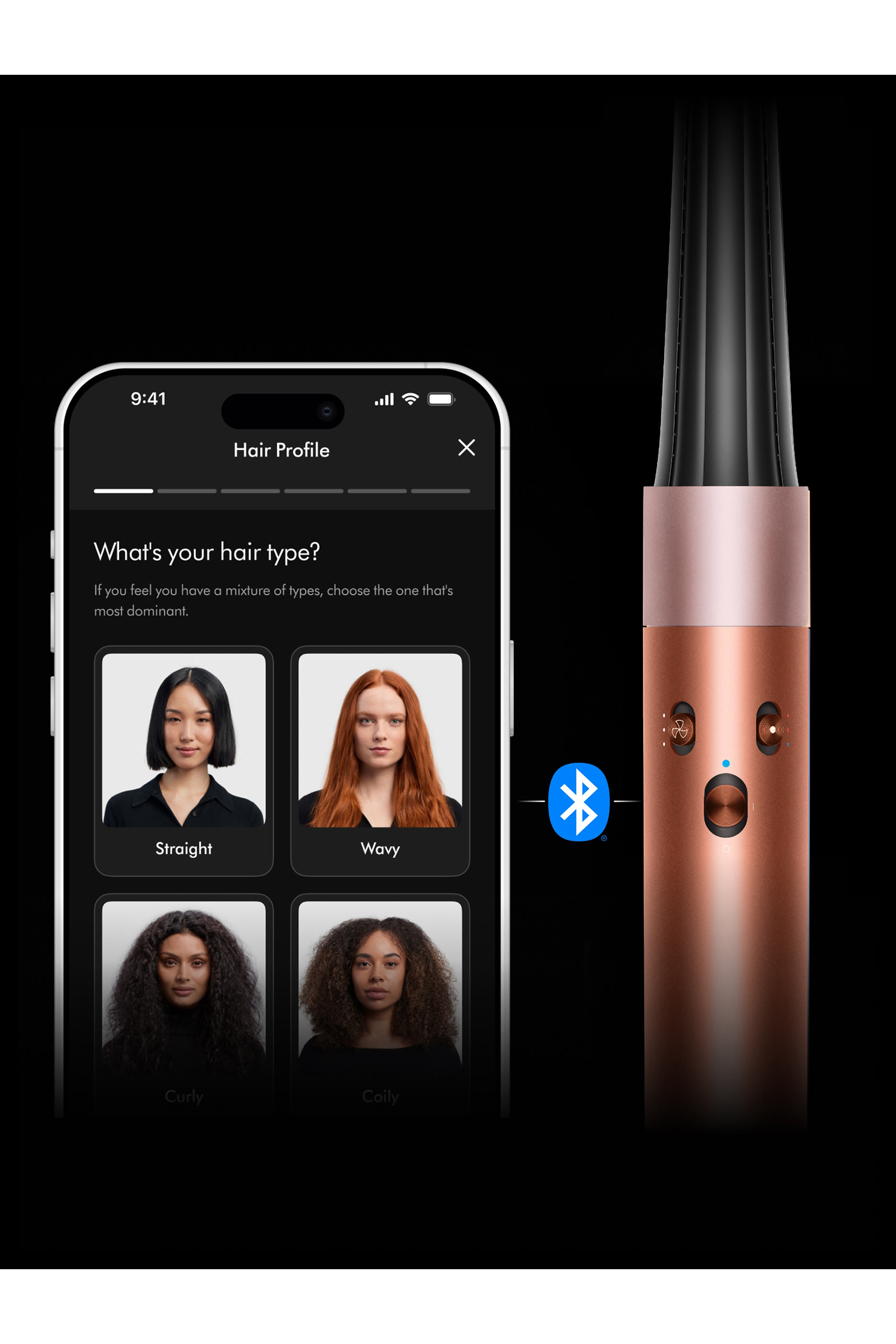 Airwrap i.d.™ Multi-styler and Dryer – Straight+Wavy (Amber Silk)