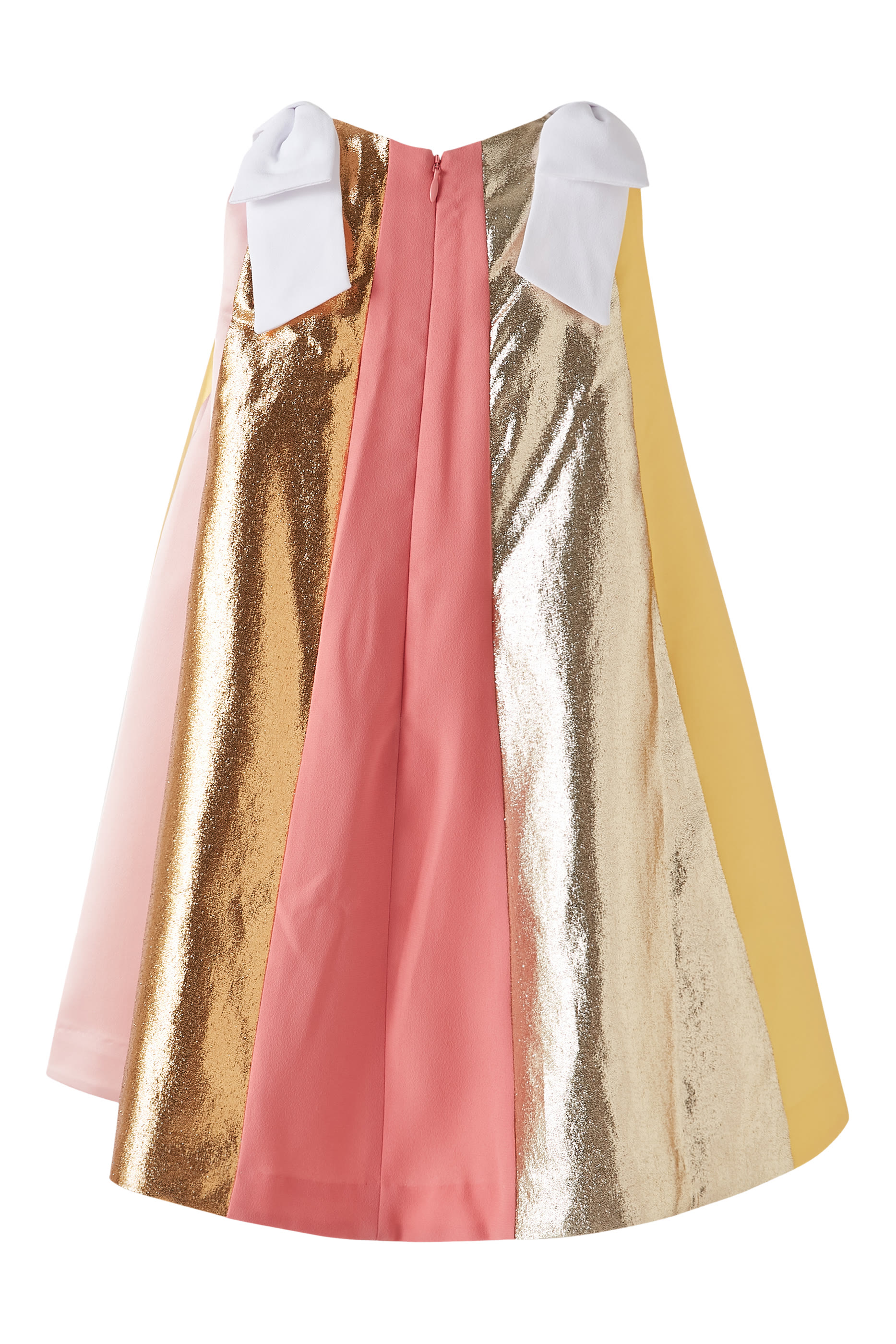 Rainbow Lam&eacute; Trapeze Dress