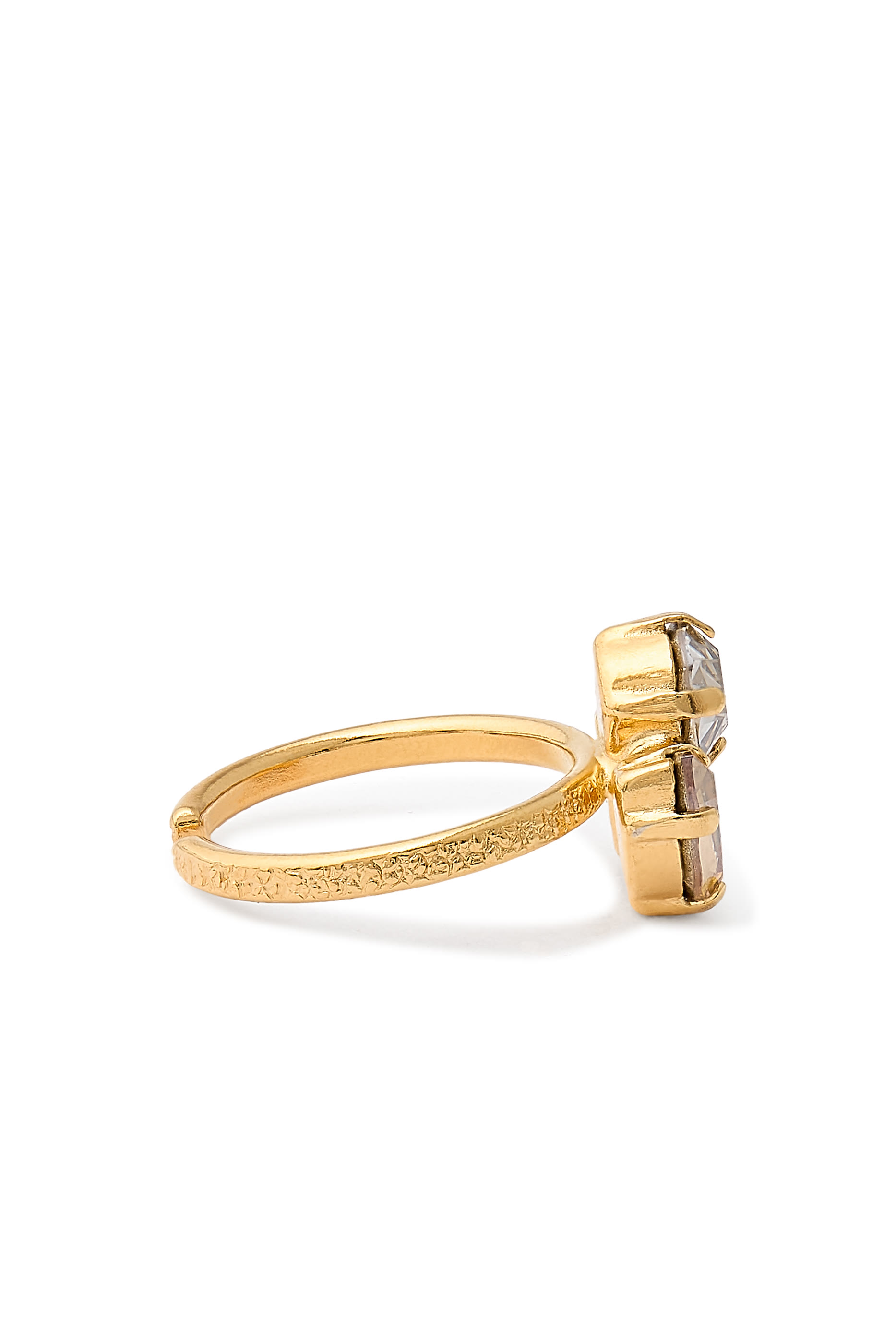 Ana Ring, 18K Gold-Plated Brass