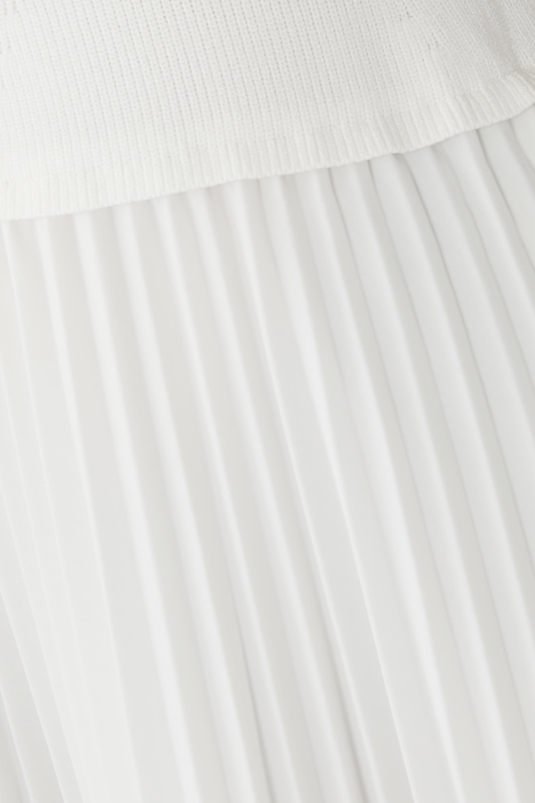 Stella Pleated Skirt with Knit Yoke