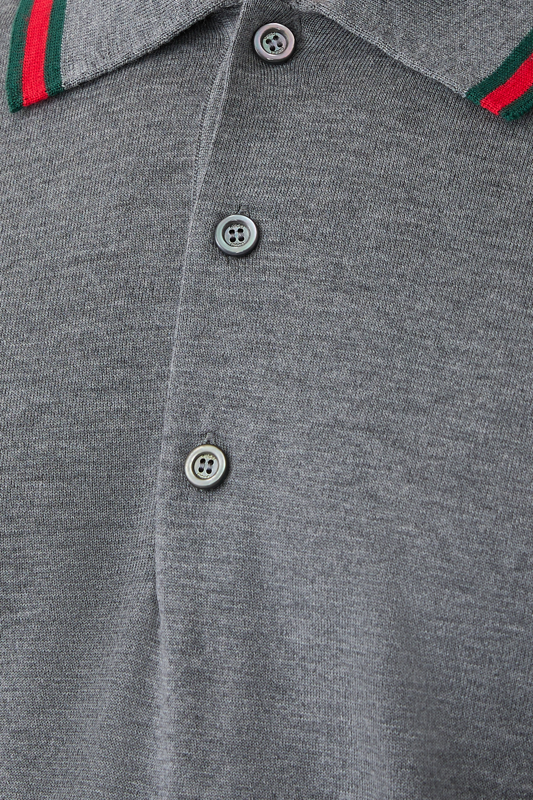 Wool Knit Polo Shirt