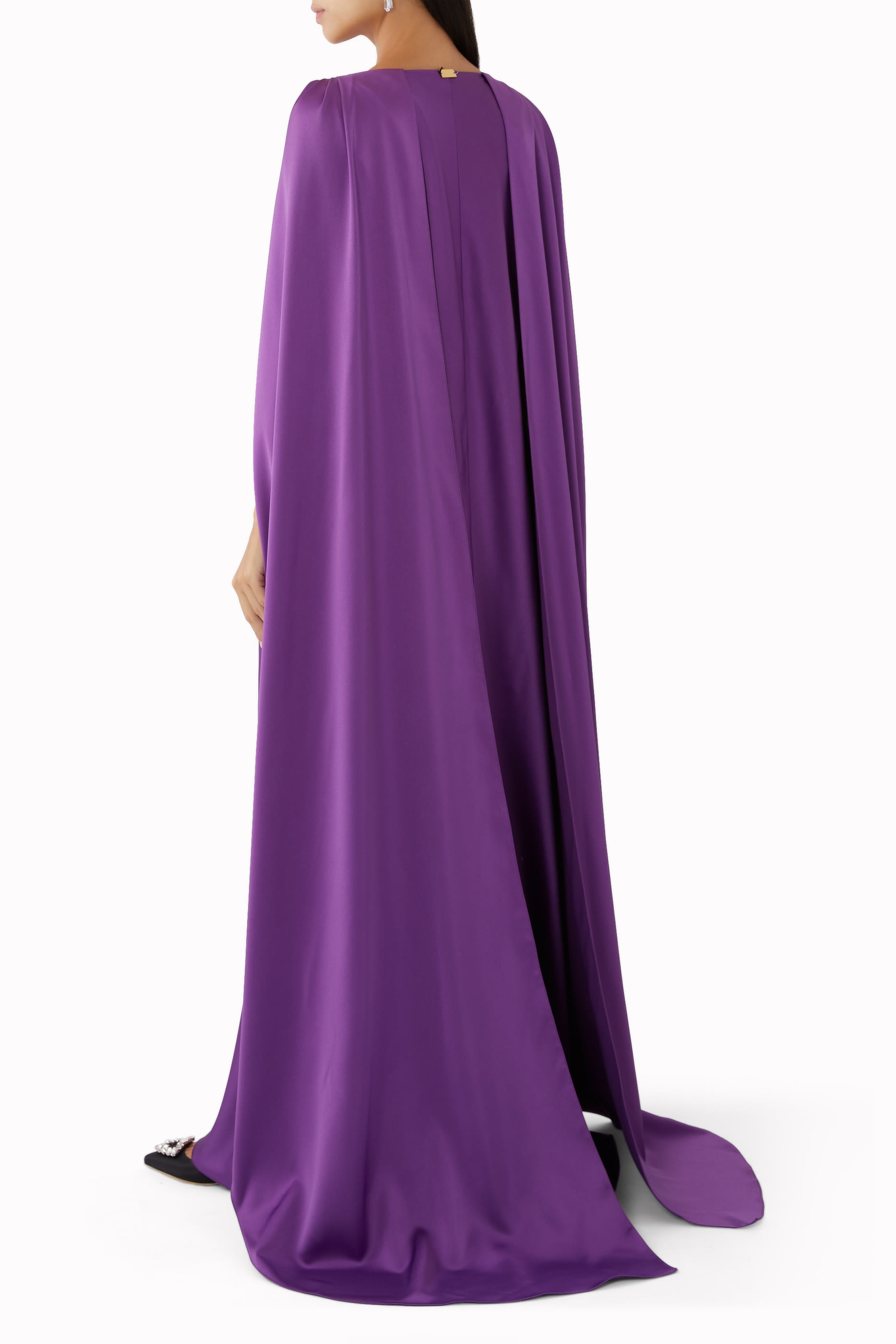 Wafa Cape Sleeves Dress