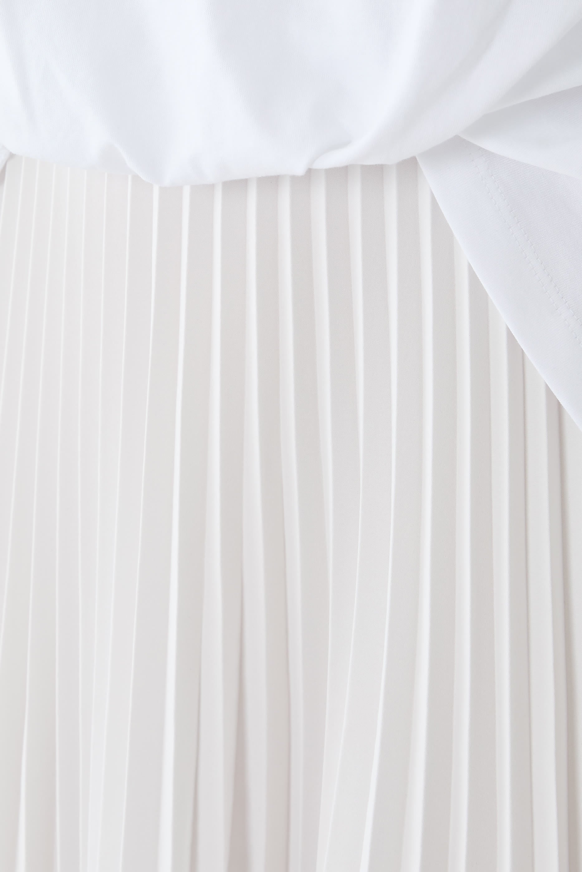 Pleated Tucked T-Shirt Combo Dress