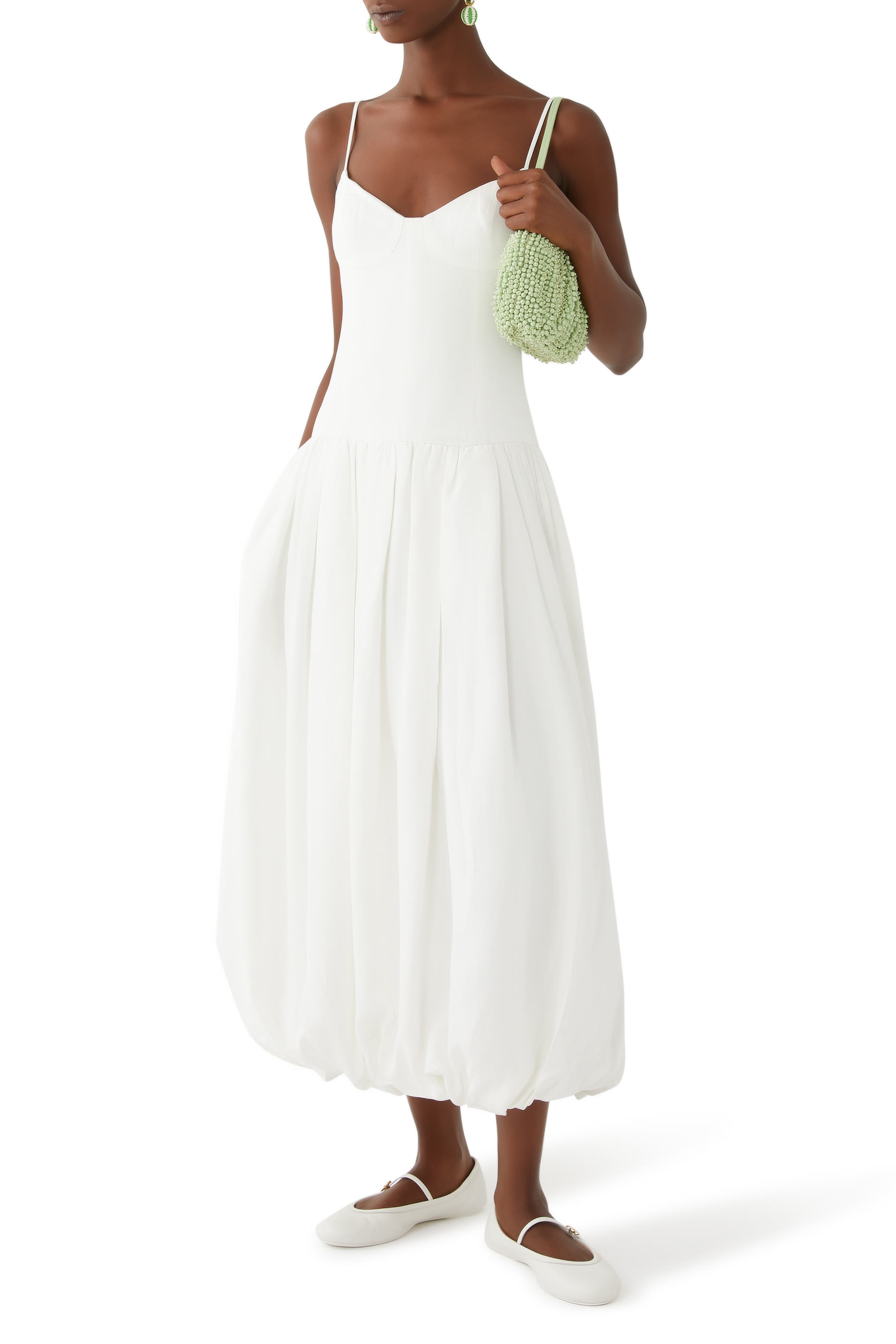 Vento Bustier Bubble Midi Dress