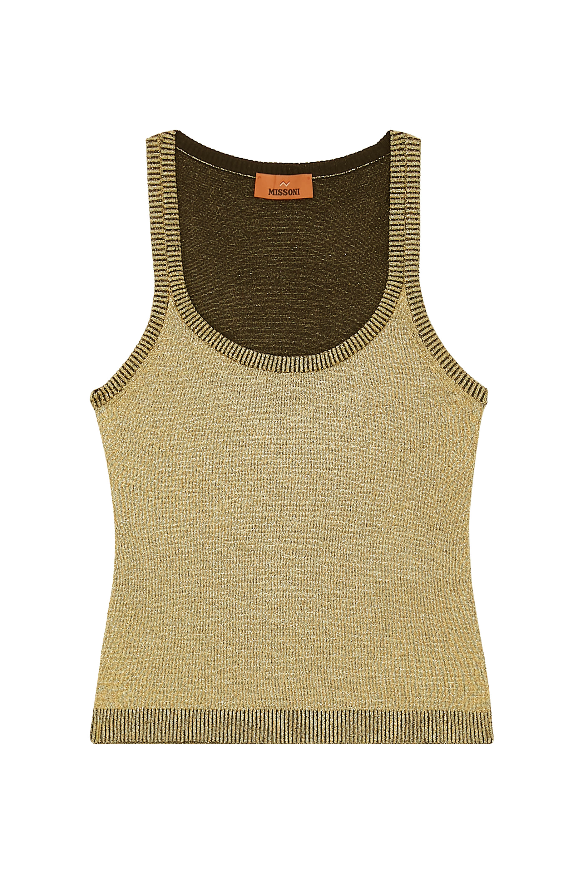 Vanise' Lurex Sleeveless Tank Top