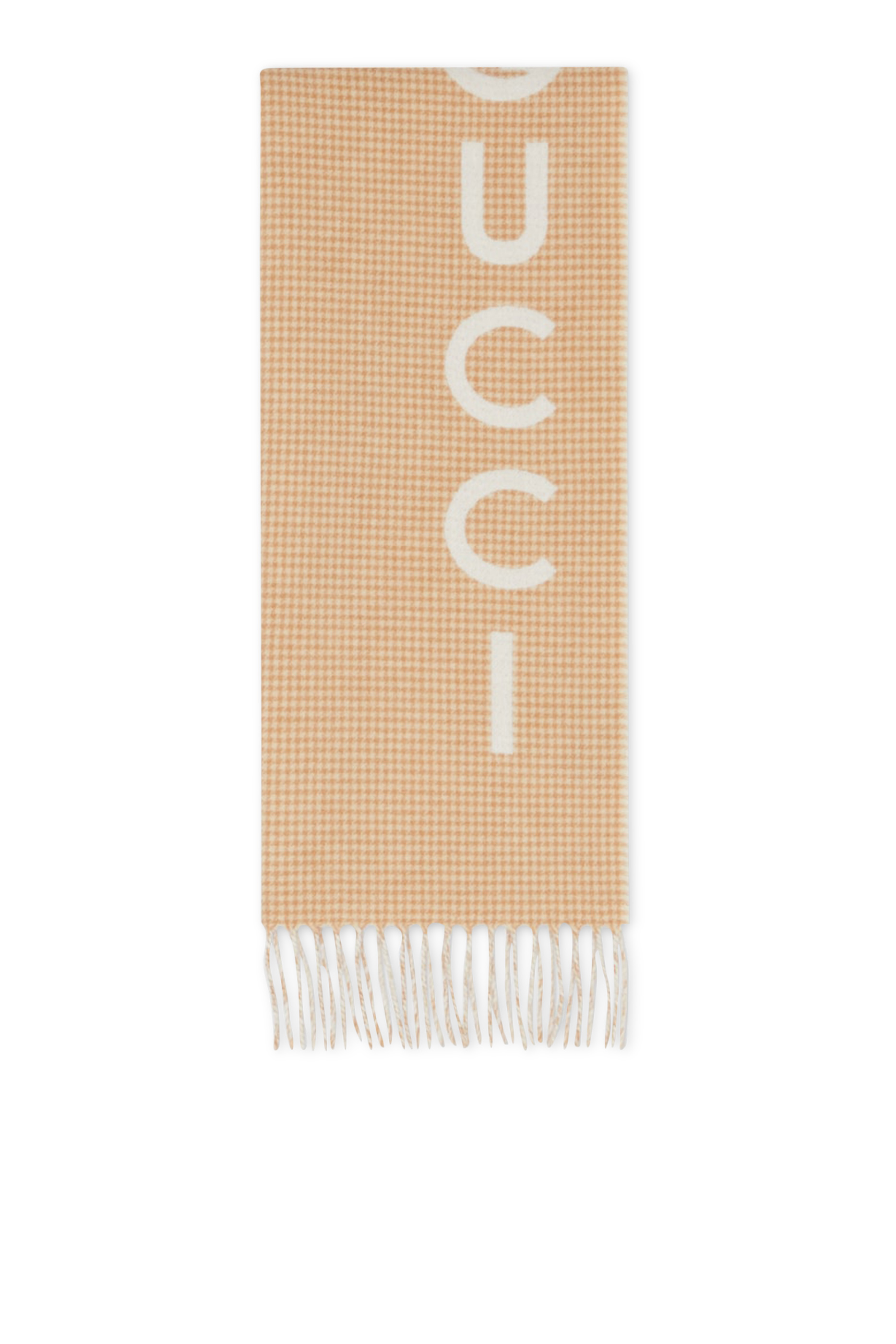Wool Cashmere Script Scarf