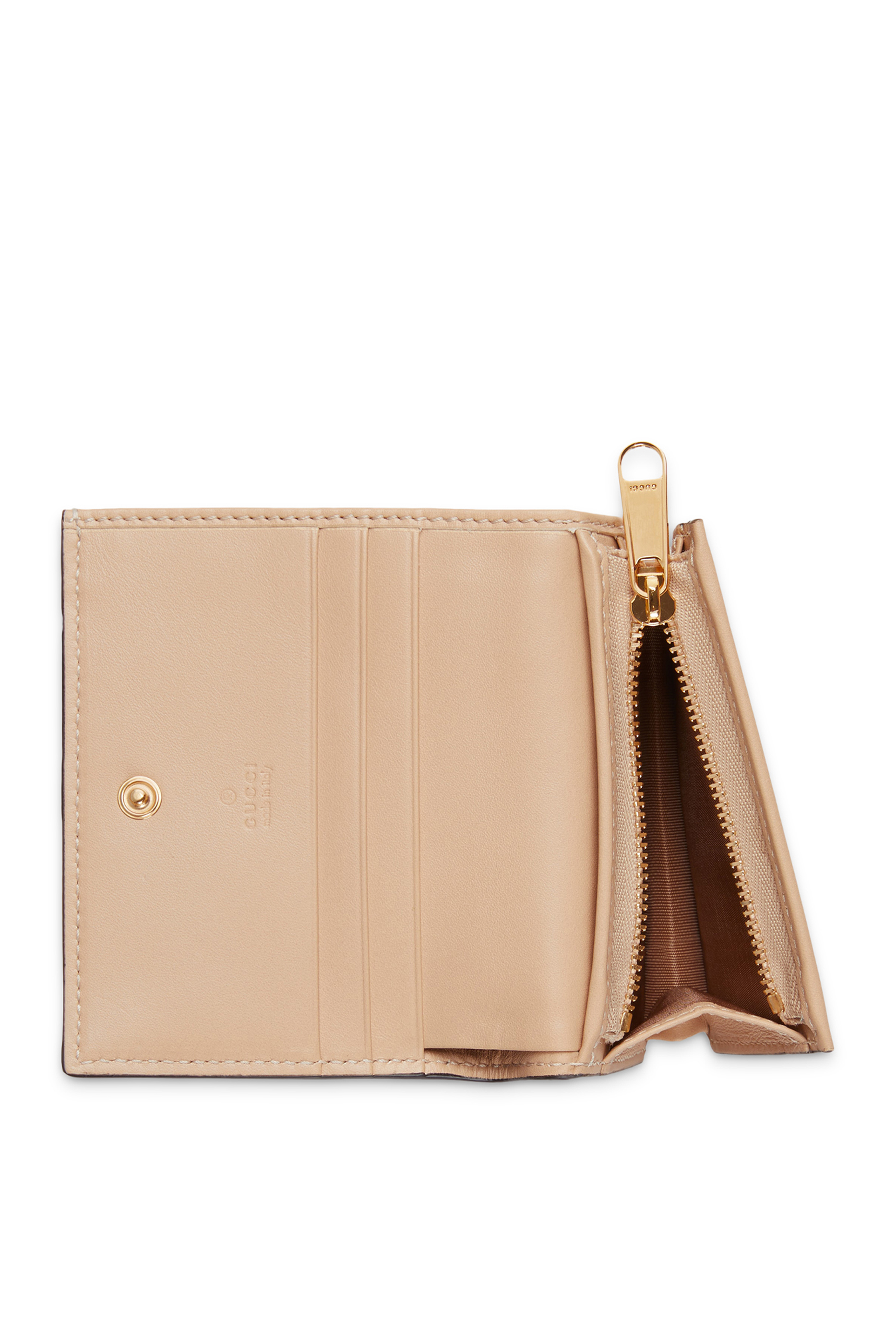 Card Case Wallet with Horsebit Print