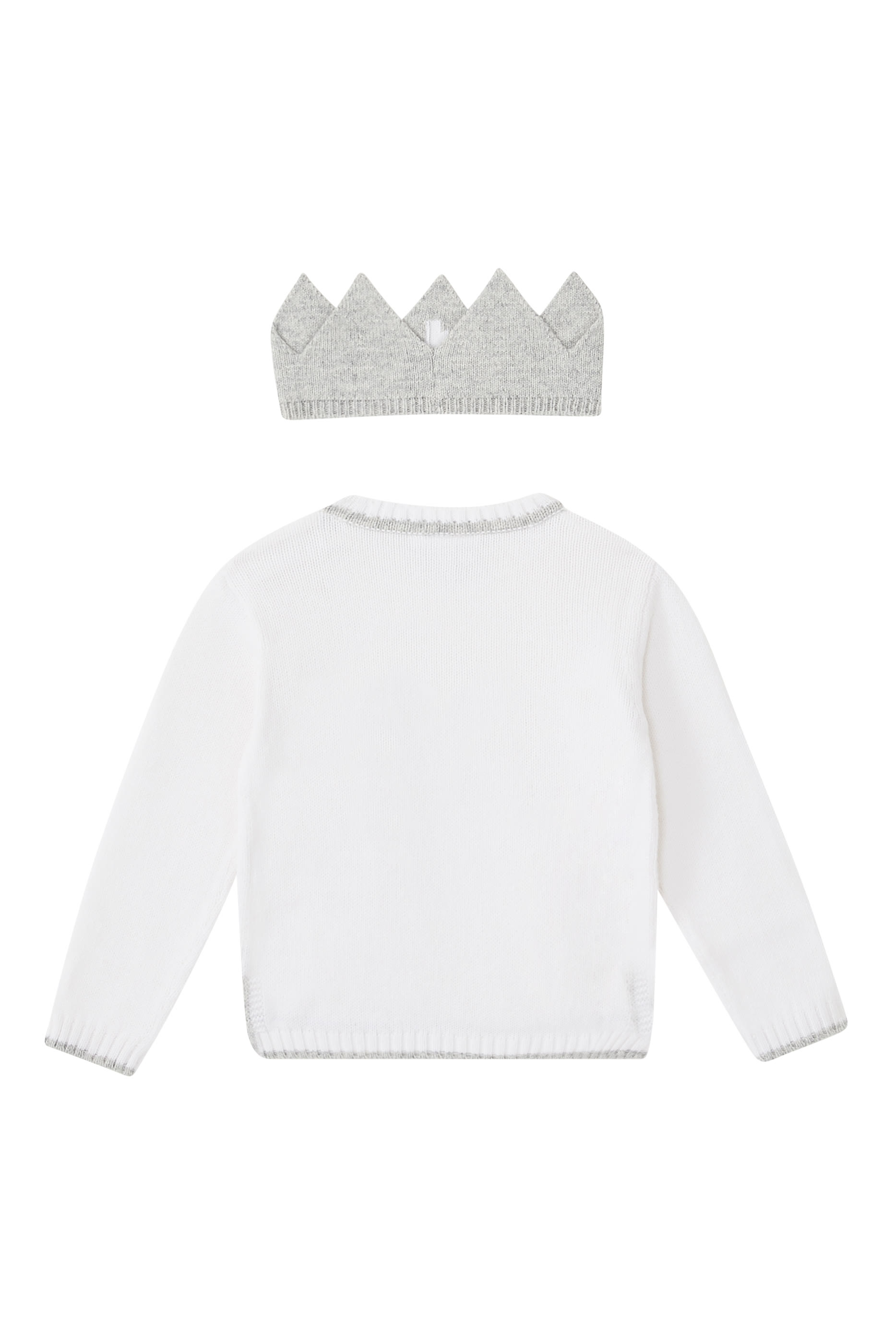 Kids Organic Cotton Blend My 2nd Birthday Jumper & Crown Gift Set 