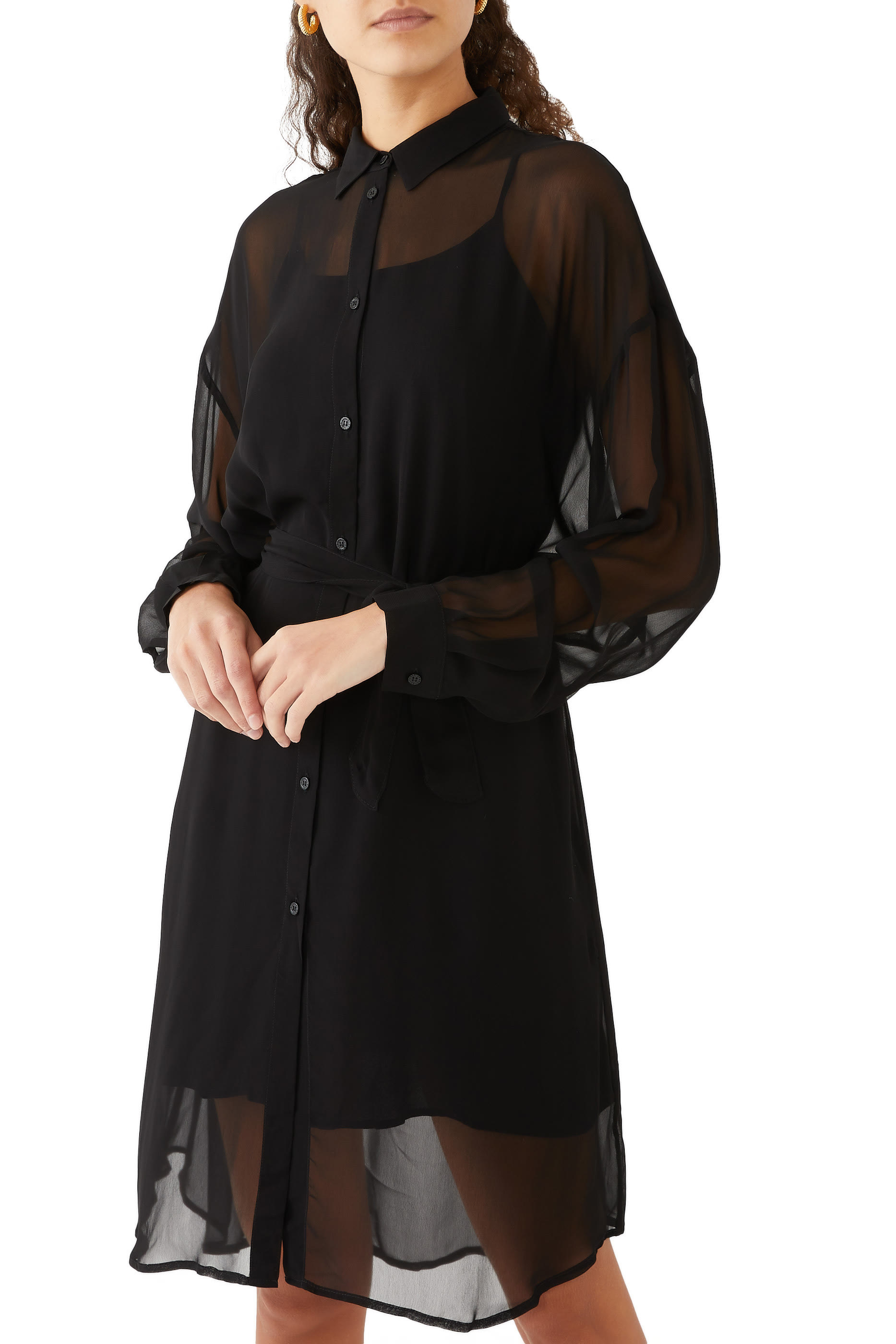 Milano Long Sleeves Midi Dress