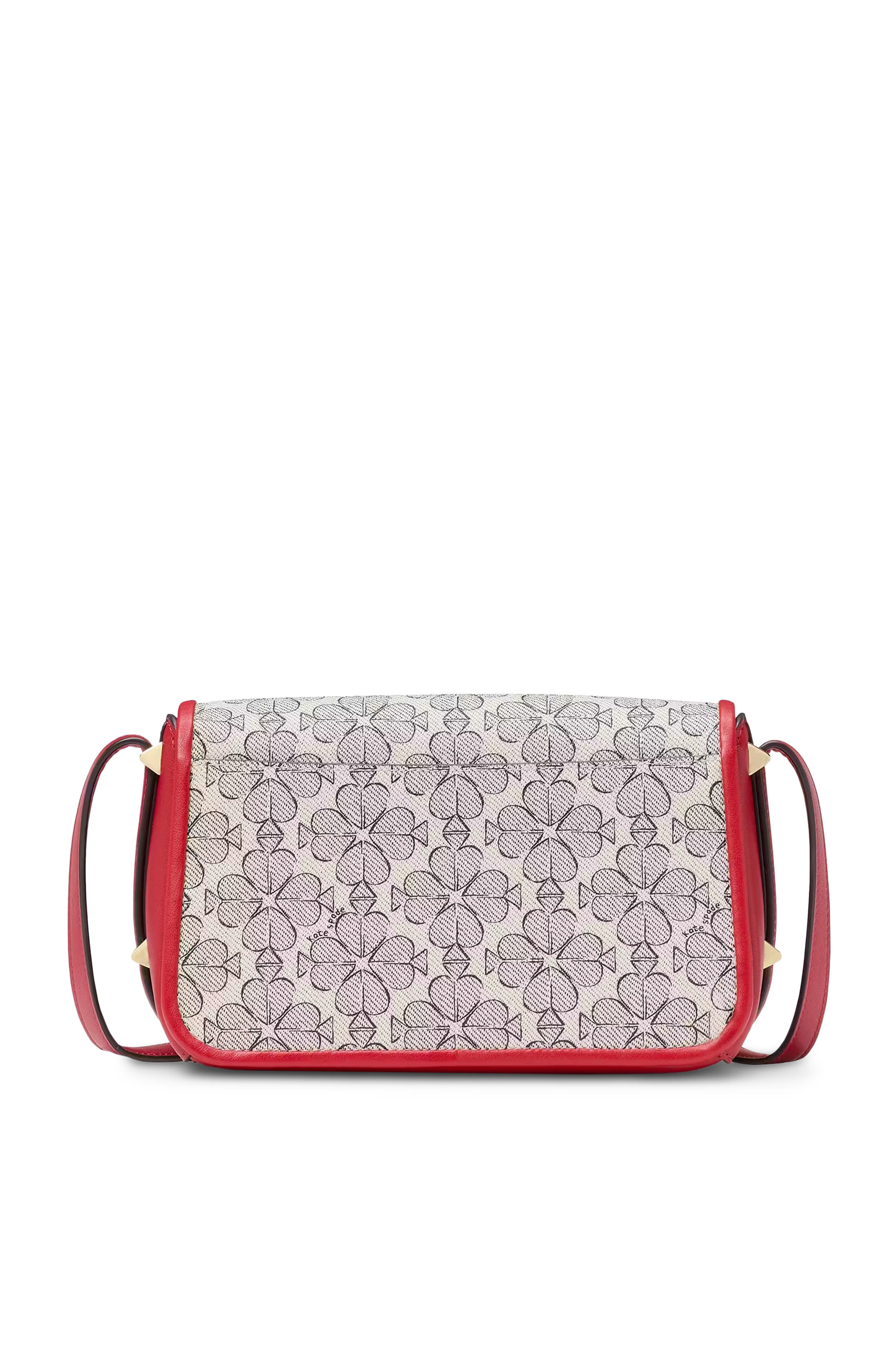 Liv Spade Flower Coated Canvas Small Flap Crossbody