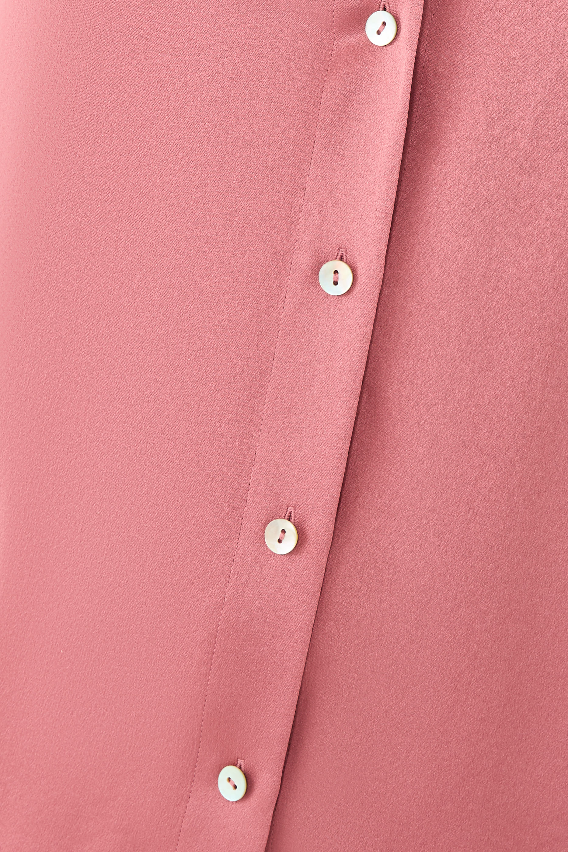 Silk Cap-Sleeve Ruched-Back Blouse