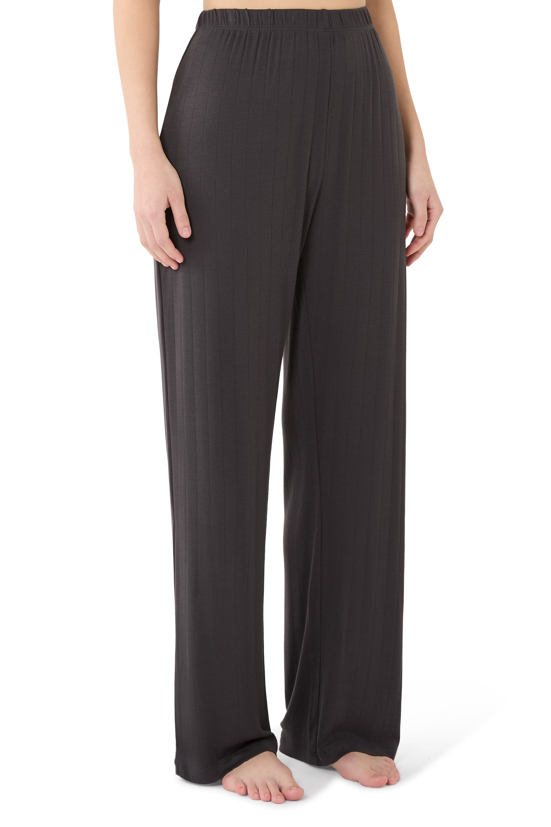 Jersey Classic Flat Rib Pajama Set 