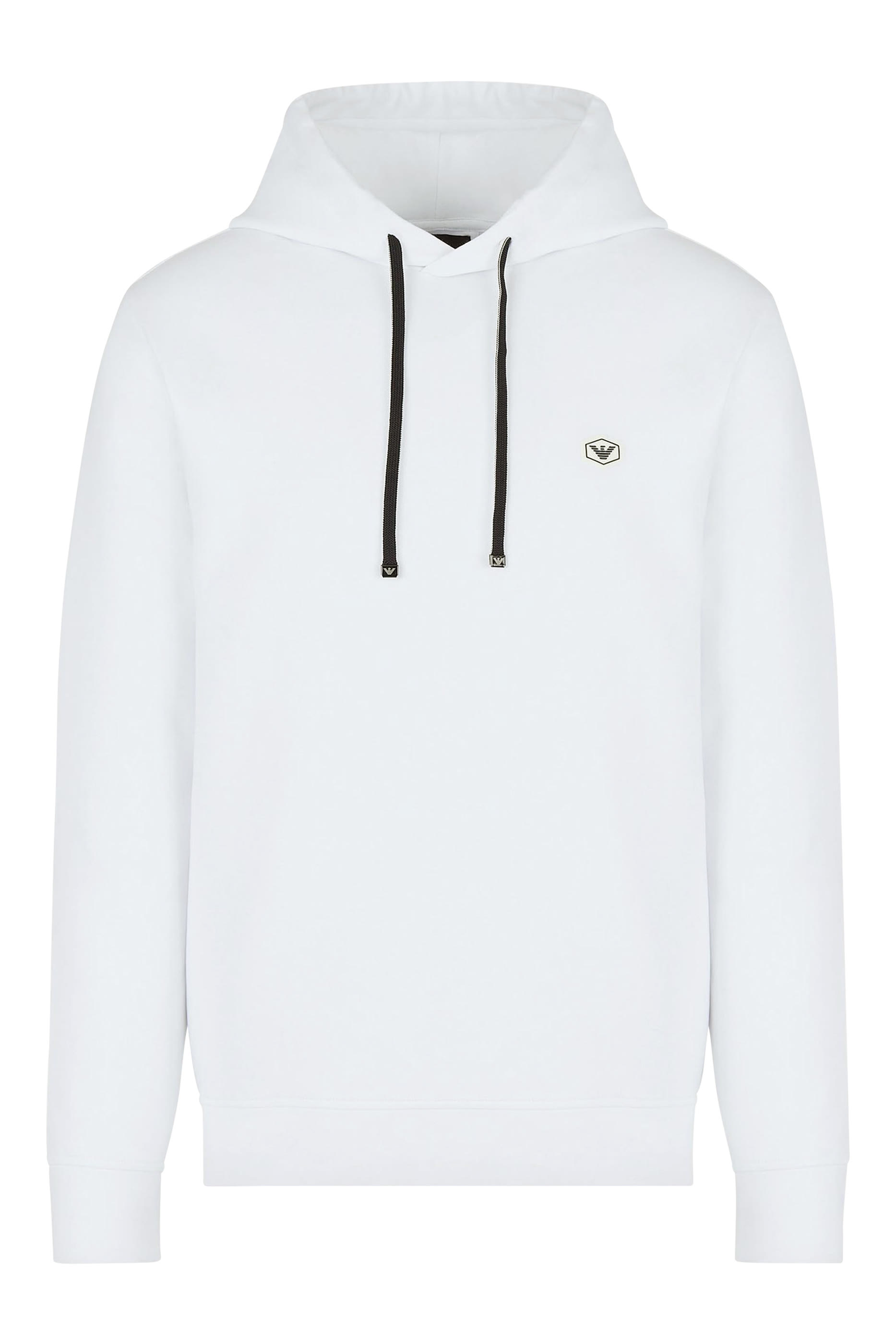 Micro Logo Patch Hooded Sweatshirt