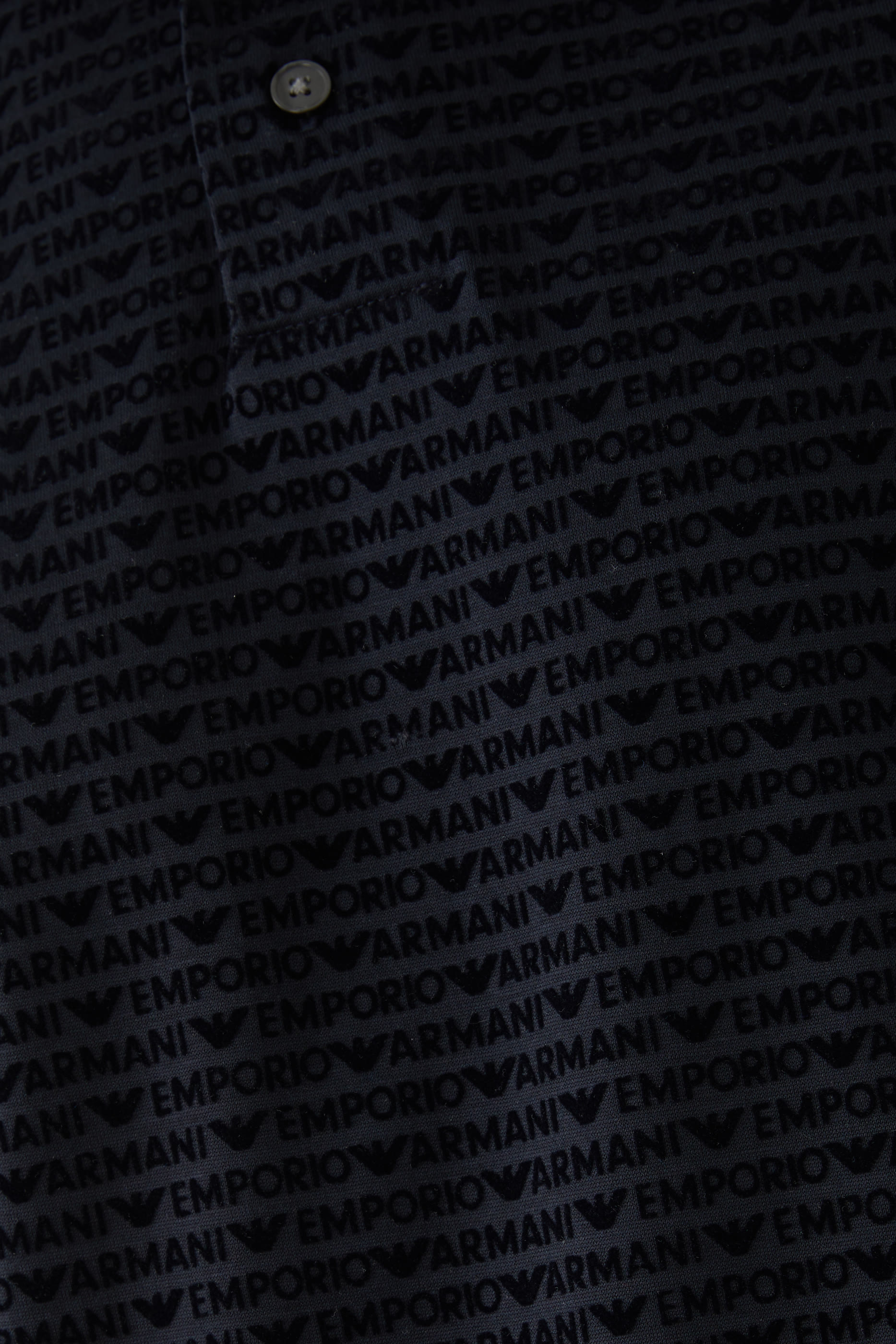 All-Over Flock Logo Lettering T-Shirt