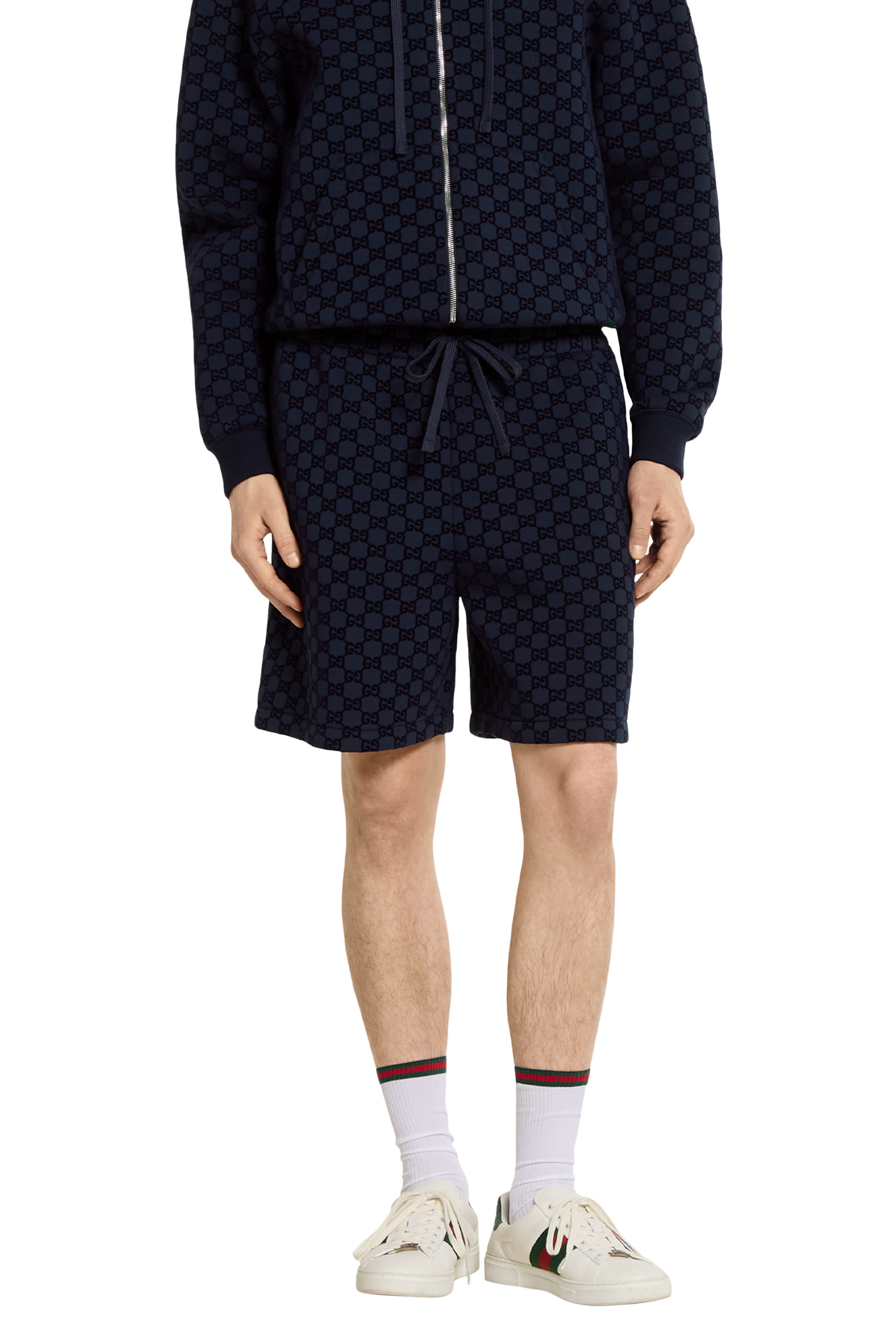 Printed Double Jersey Viscose Shorts