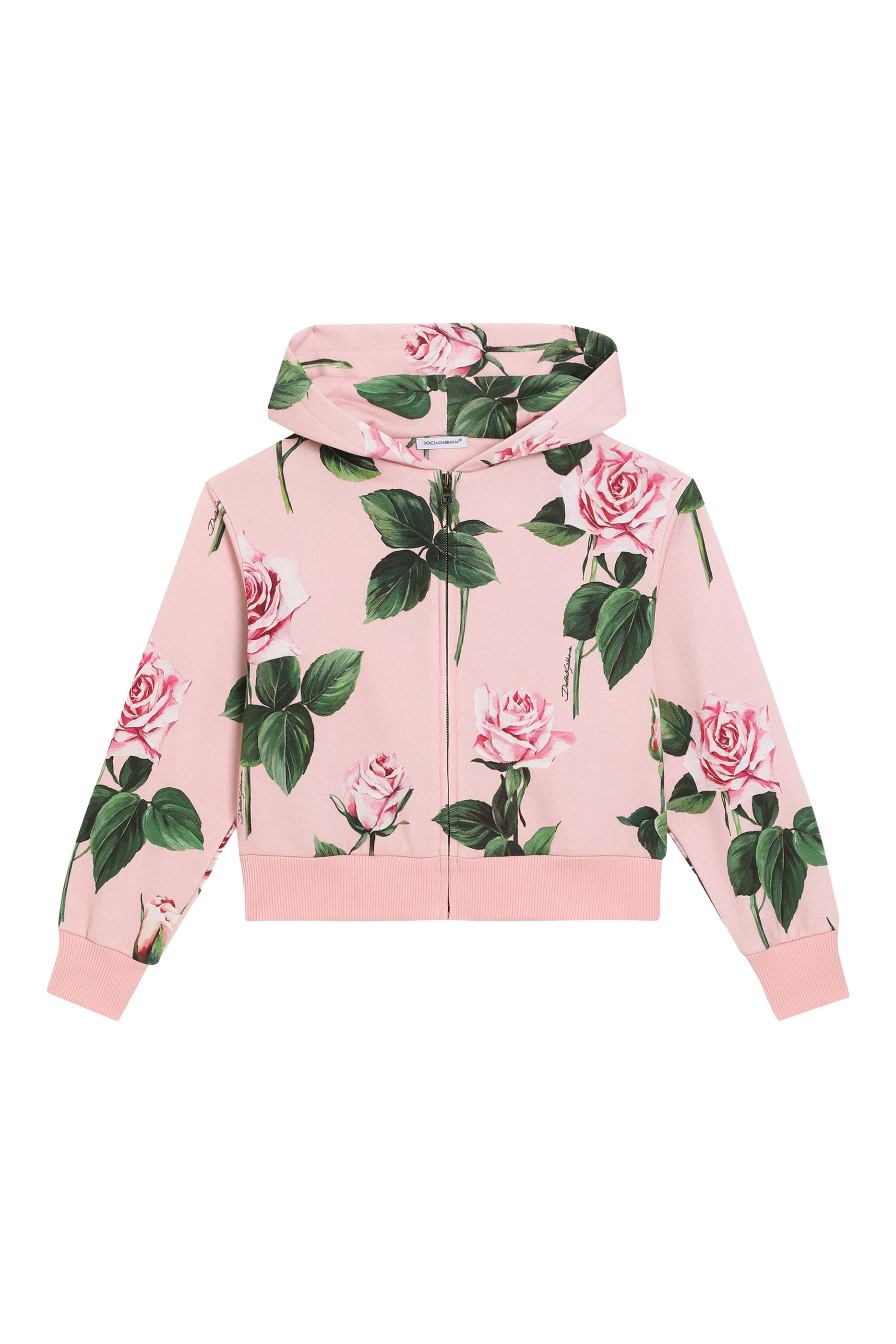 Kids Rose Print Hoodie 