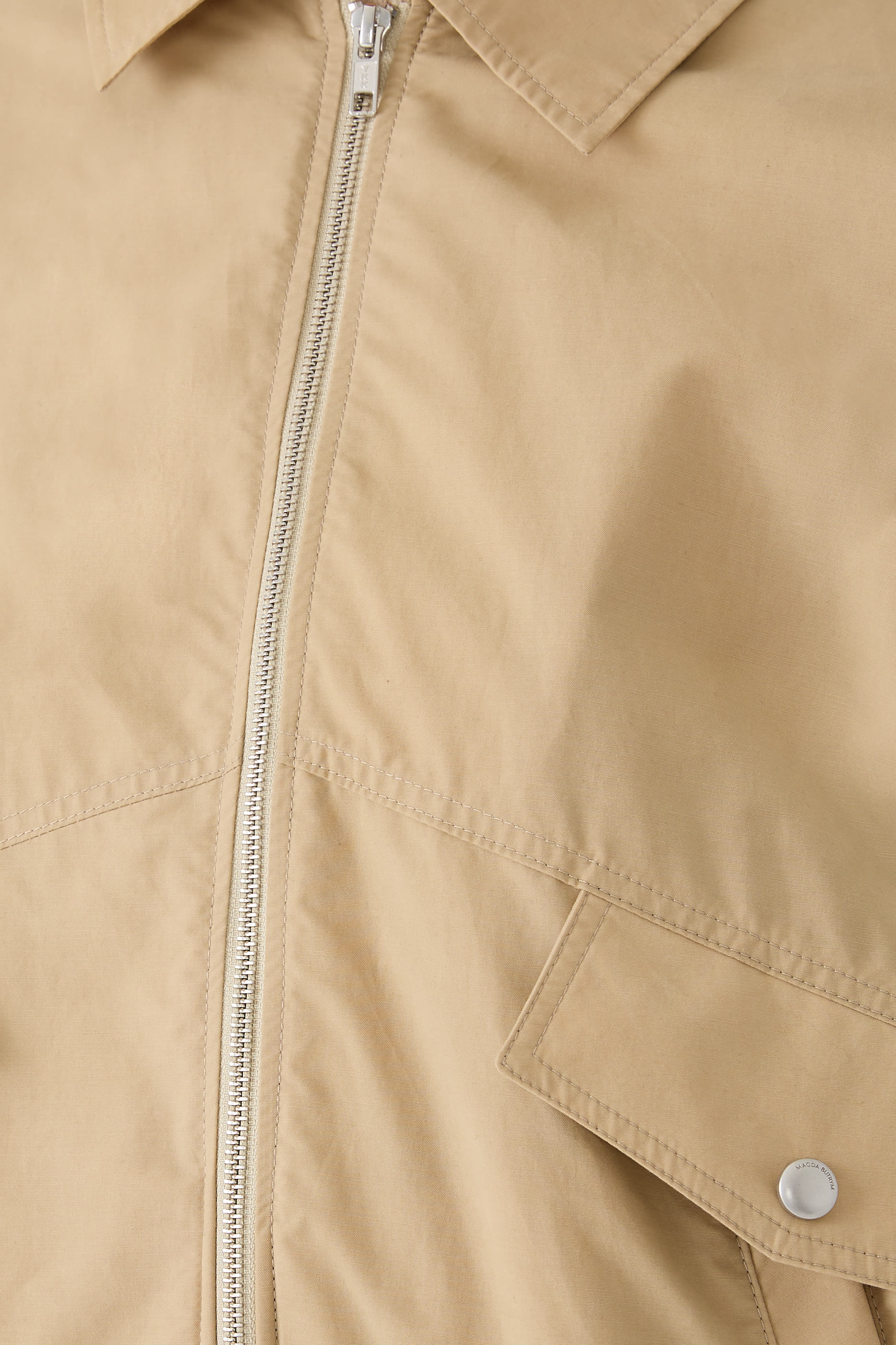 Oversized Technical Cotton Bomber Jacket