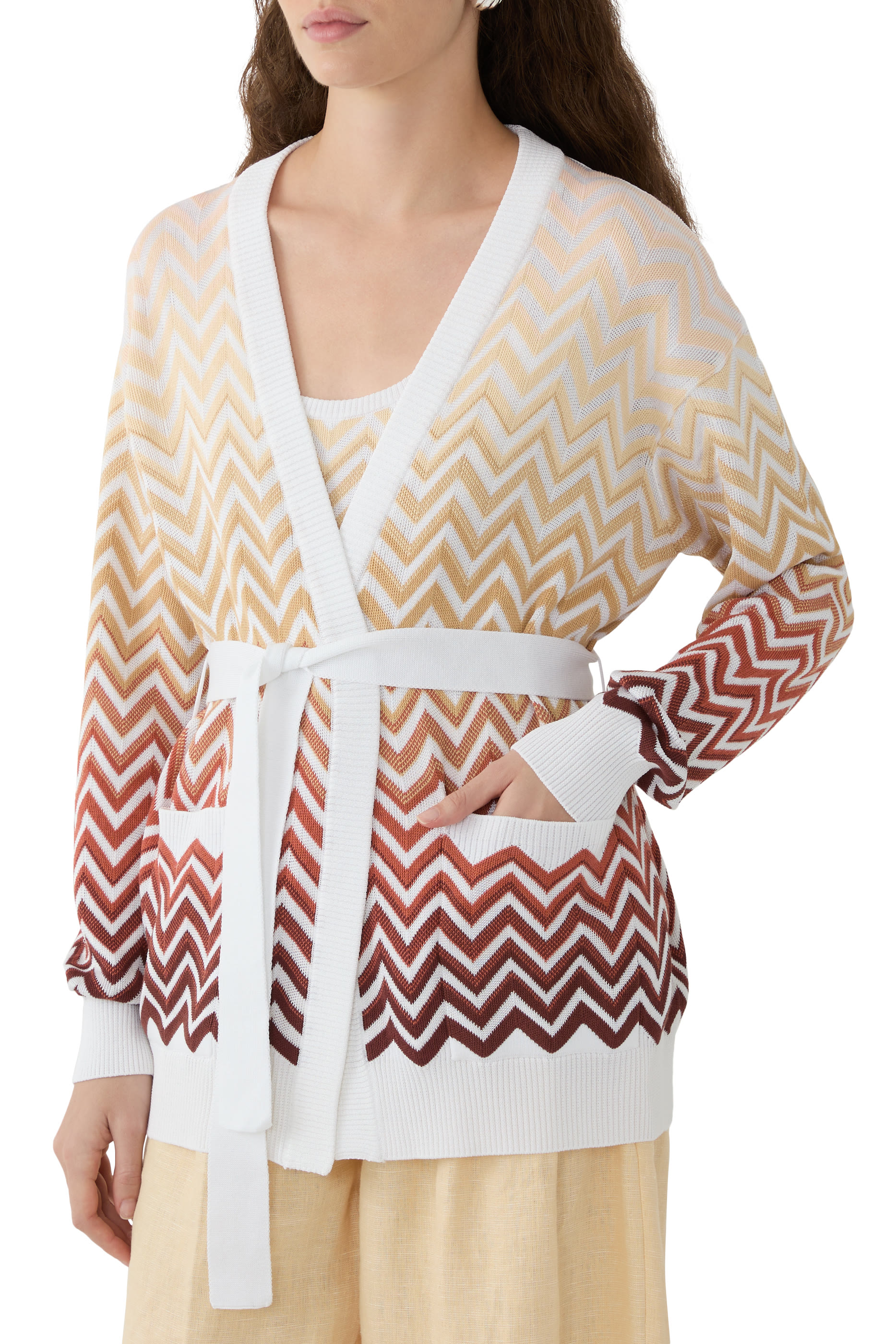 Degradé Chevron Cardigan