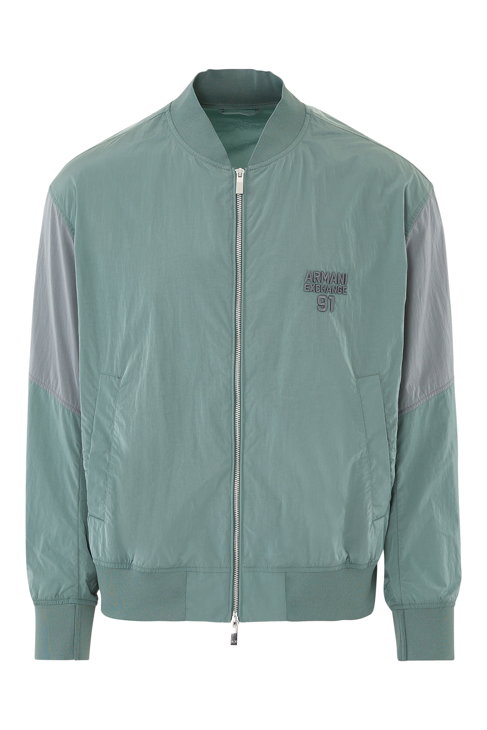 AE Logo Nylon Bomber Jacket