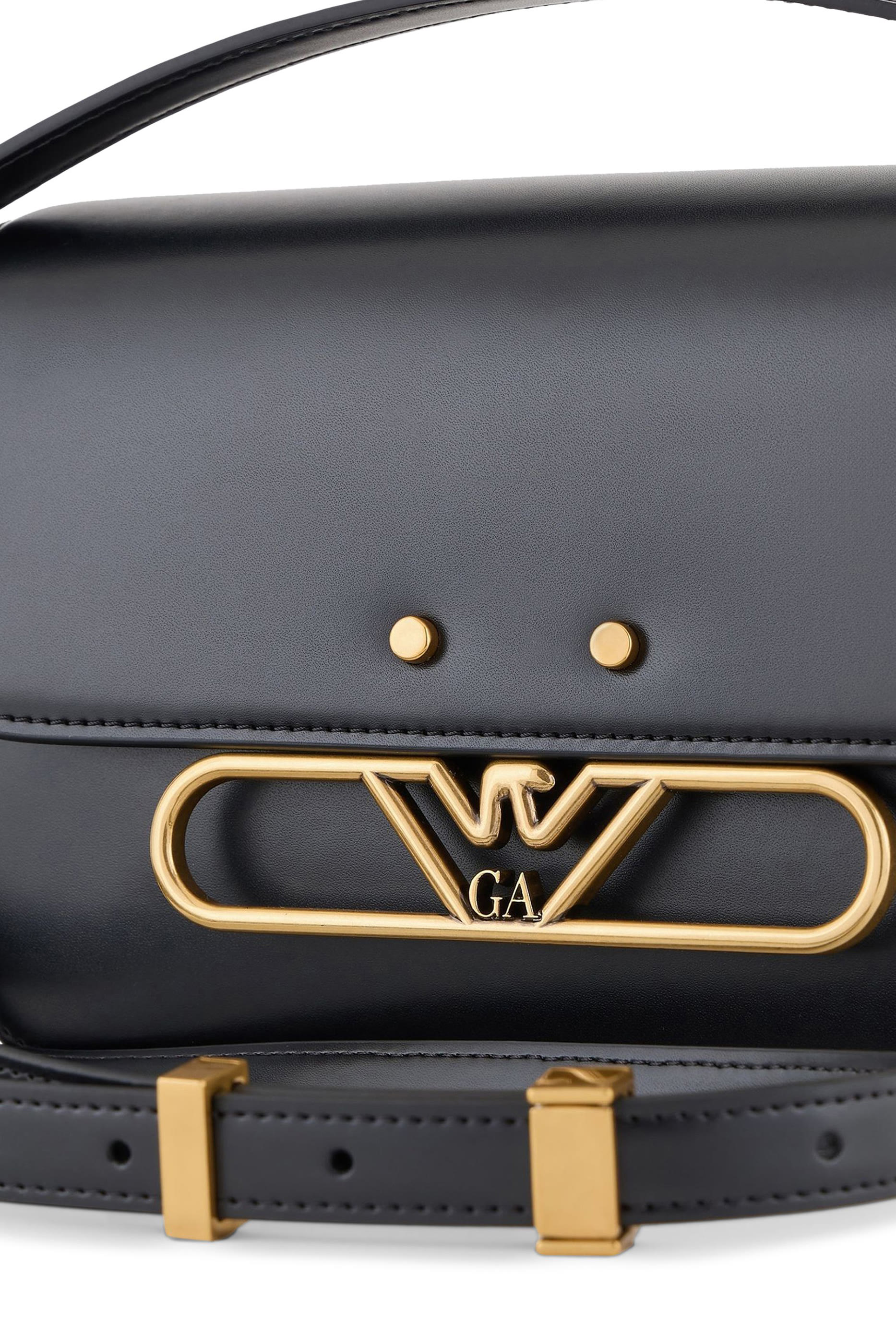 Metal Eagle Logo Shoulder Bag