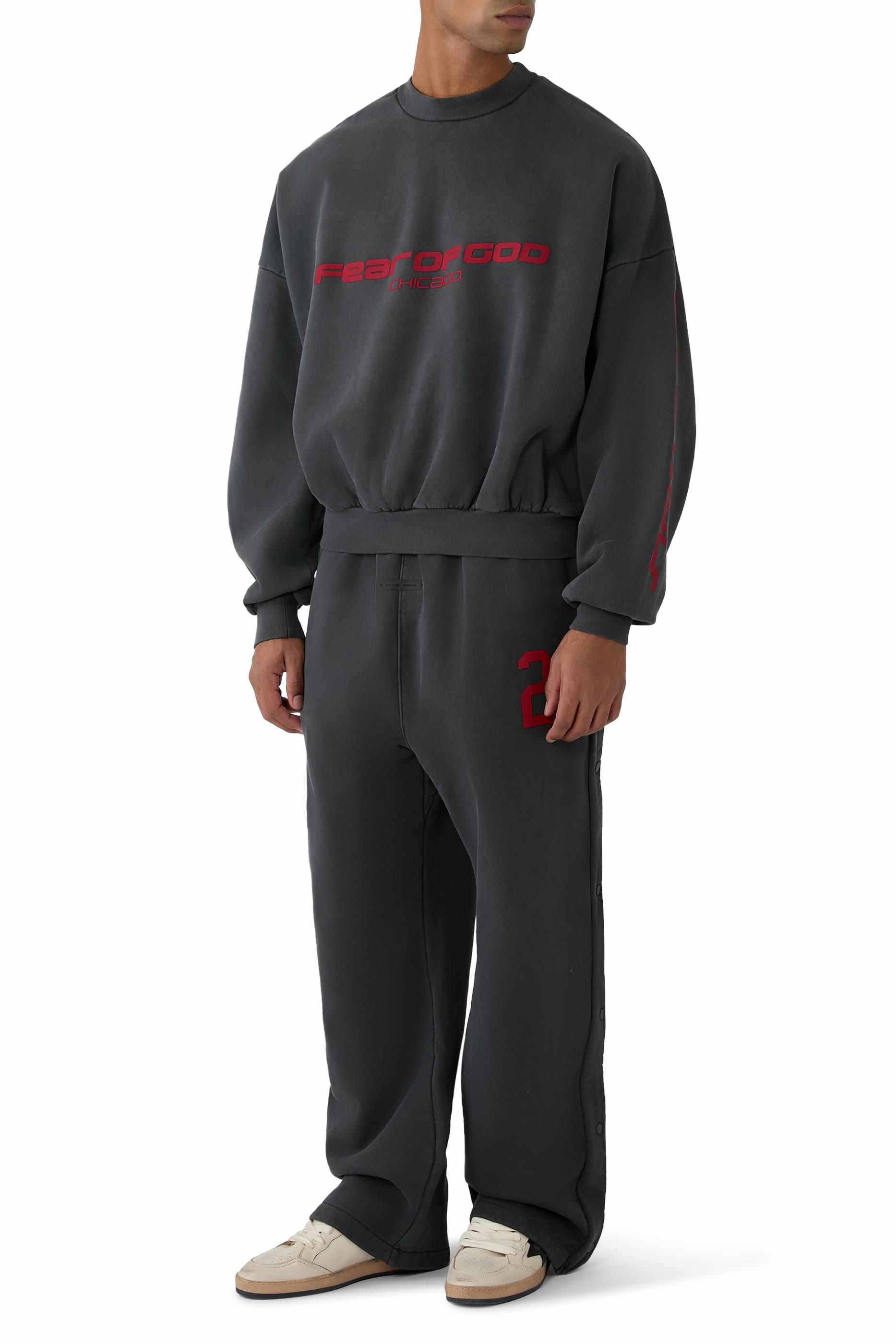 Chicago Heavy Fleece Cropped Sweatshirt 