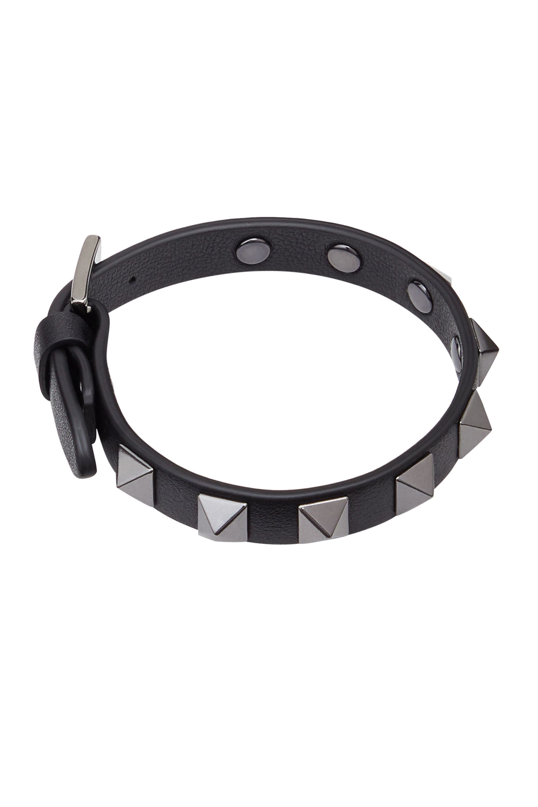  Rockstud Leather Bracelet
