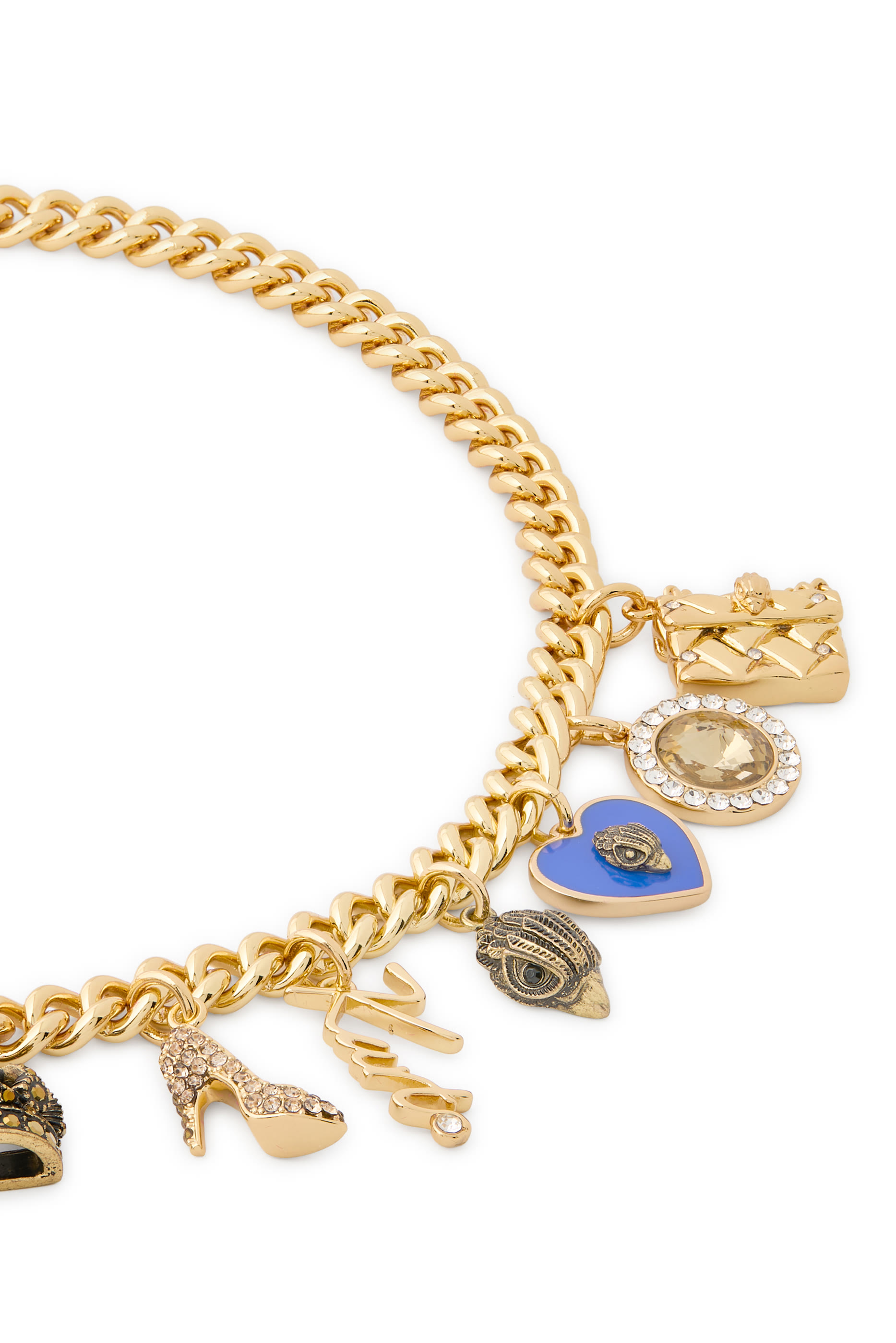 Kurt Charm Necklace, Brass