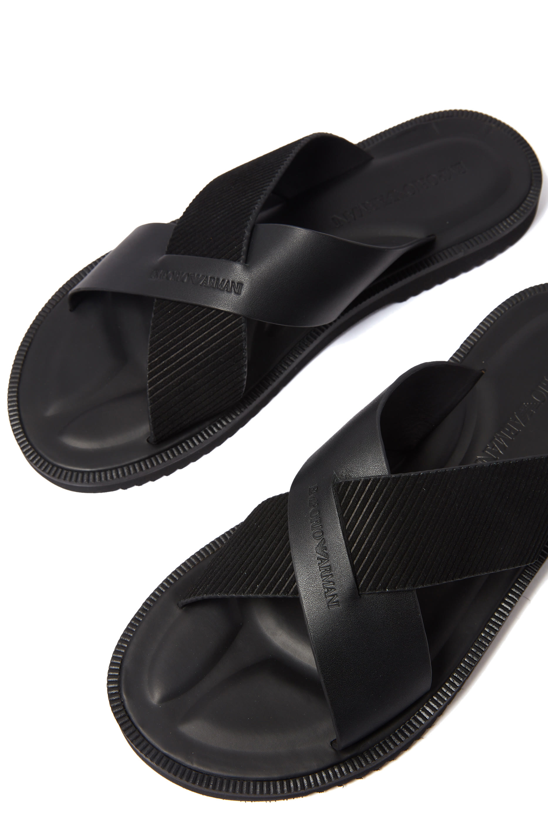 EA Kriss Kross Leather Sandals