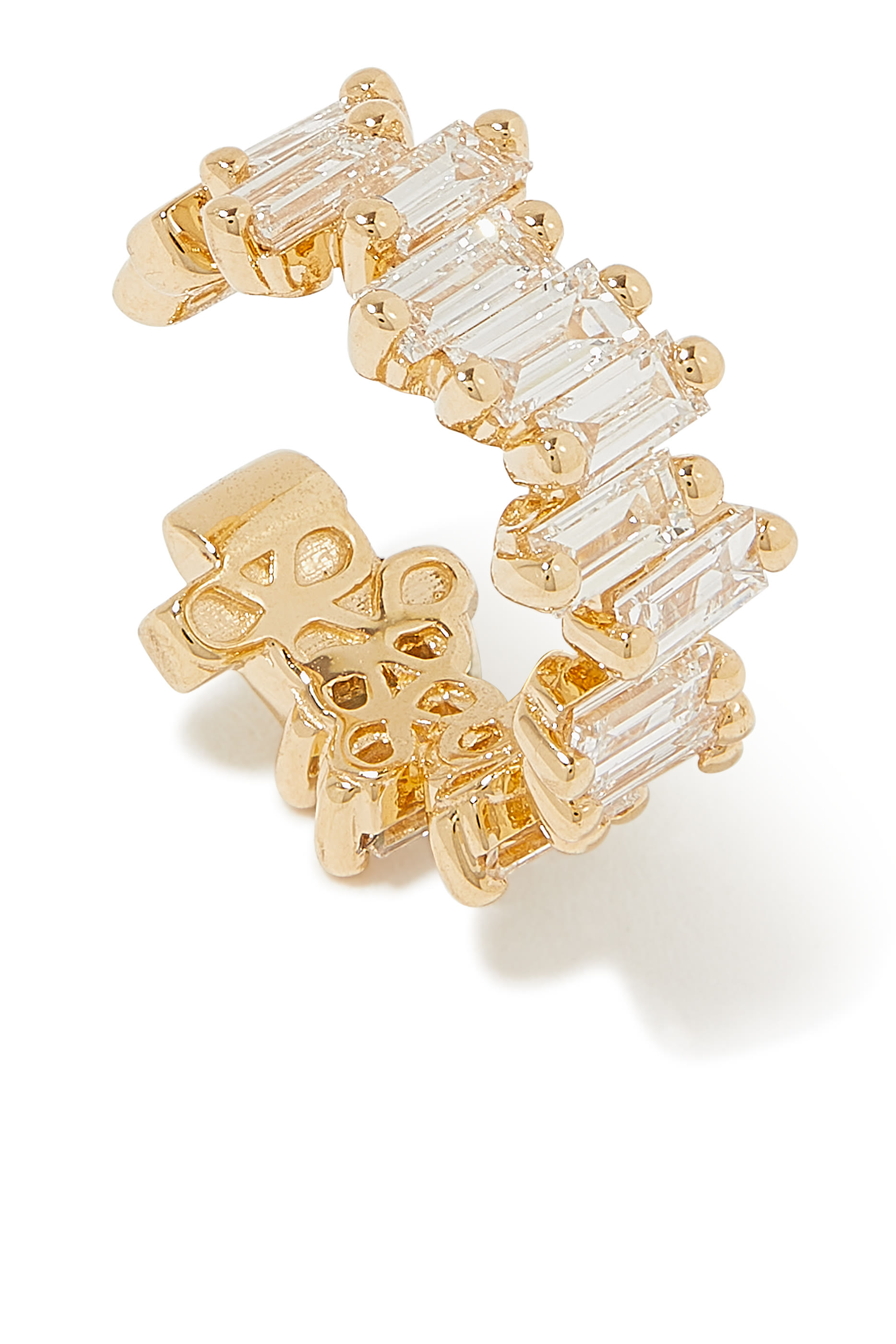 Ear Cuff, 18K White Gold & Diamonds