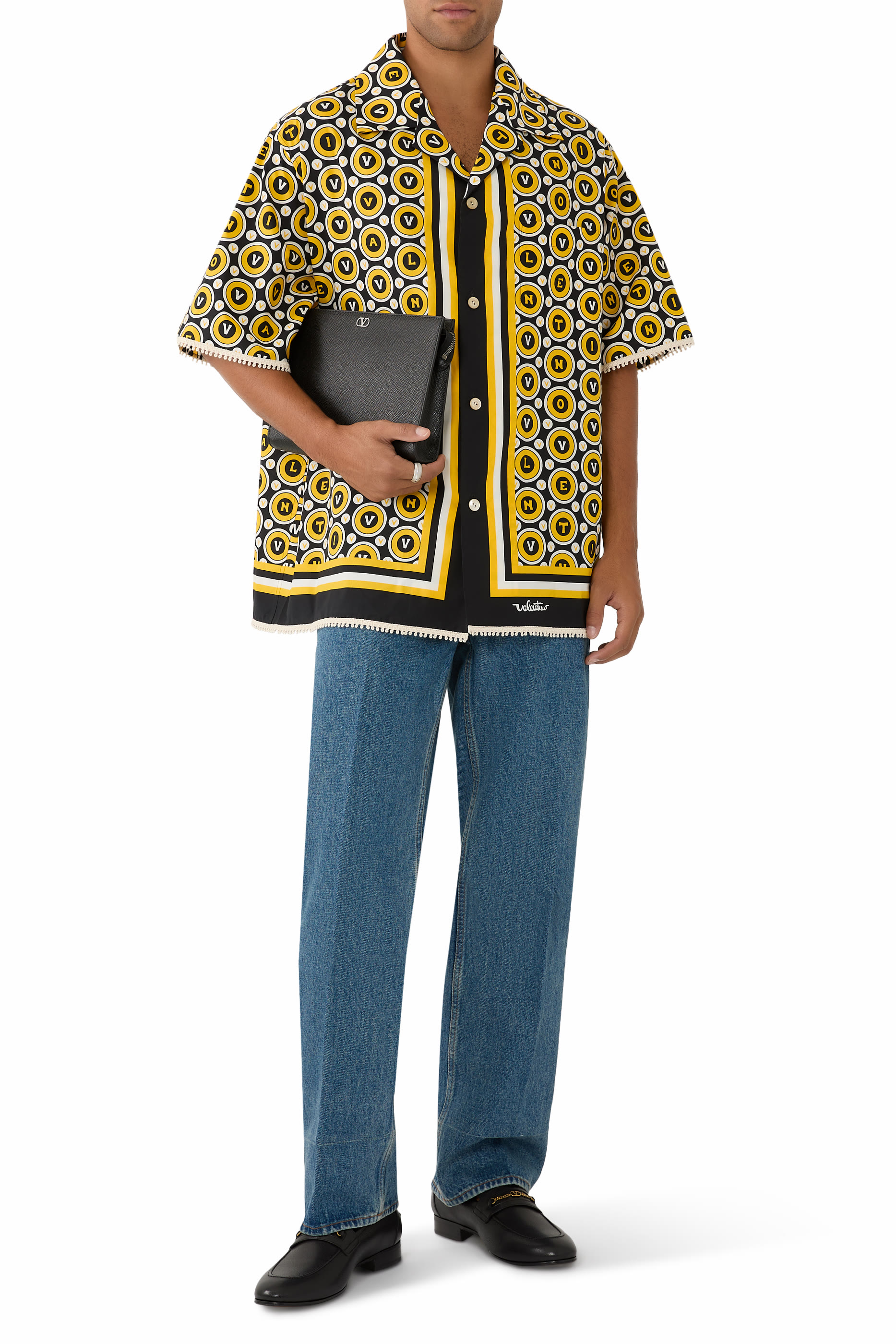 Cotton Poplin Bowling Shirt